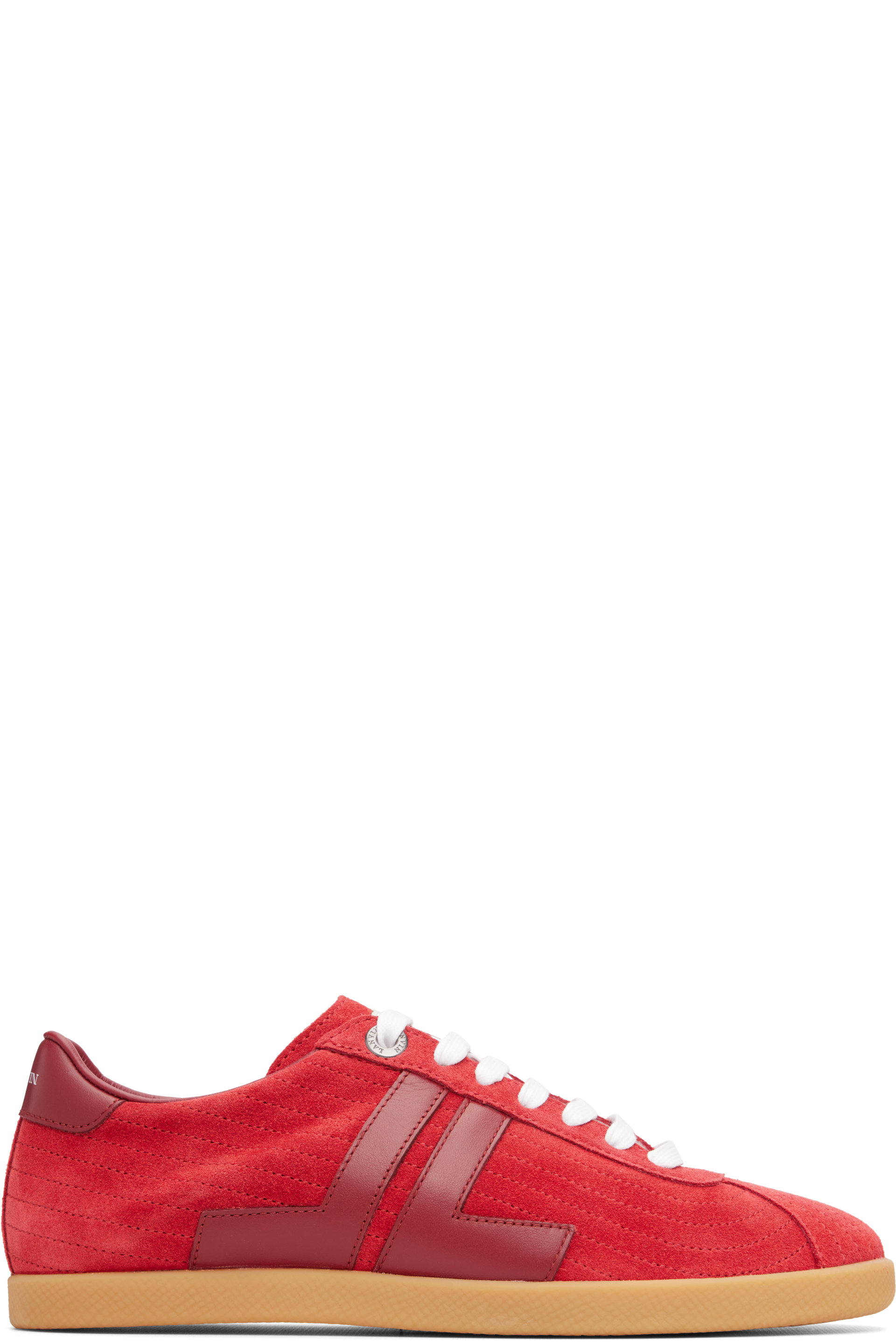 Lanvin - Red Glen Full Leather Sneakers