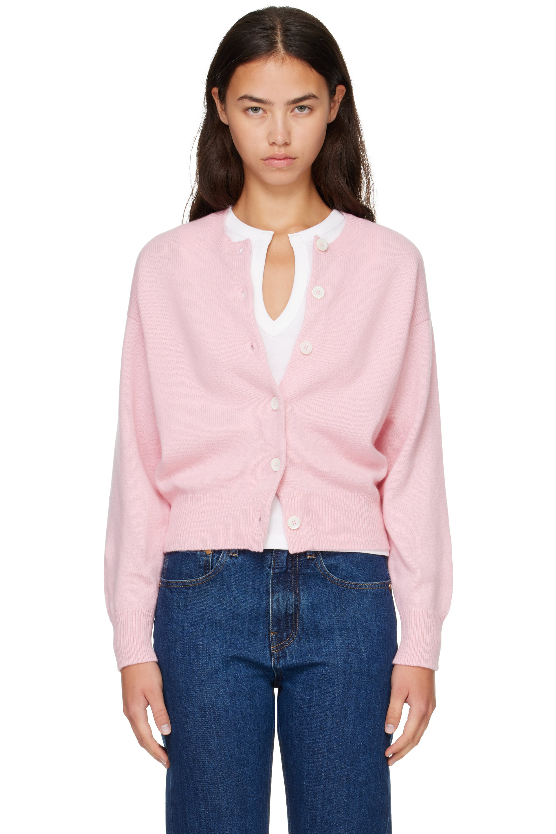 &Daughter - Navy Ada Crewneck Cardigan