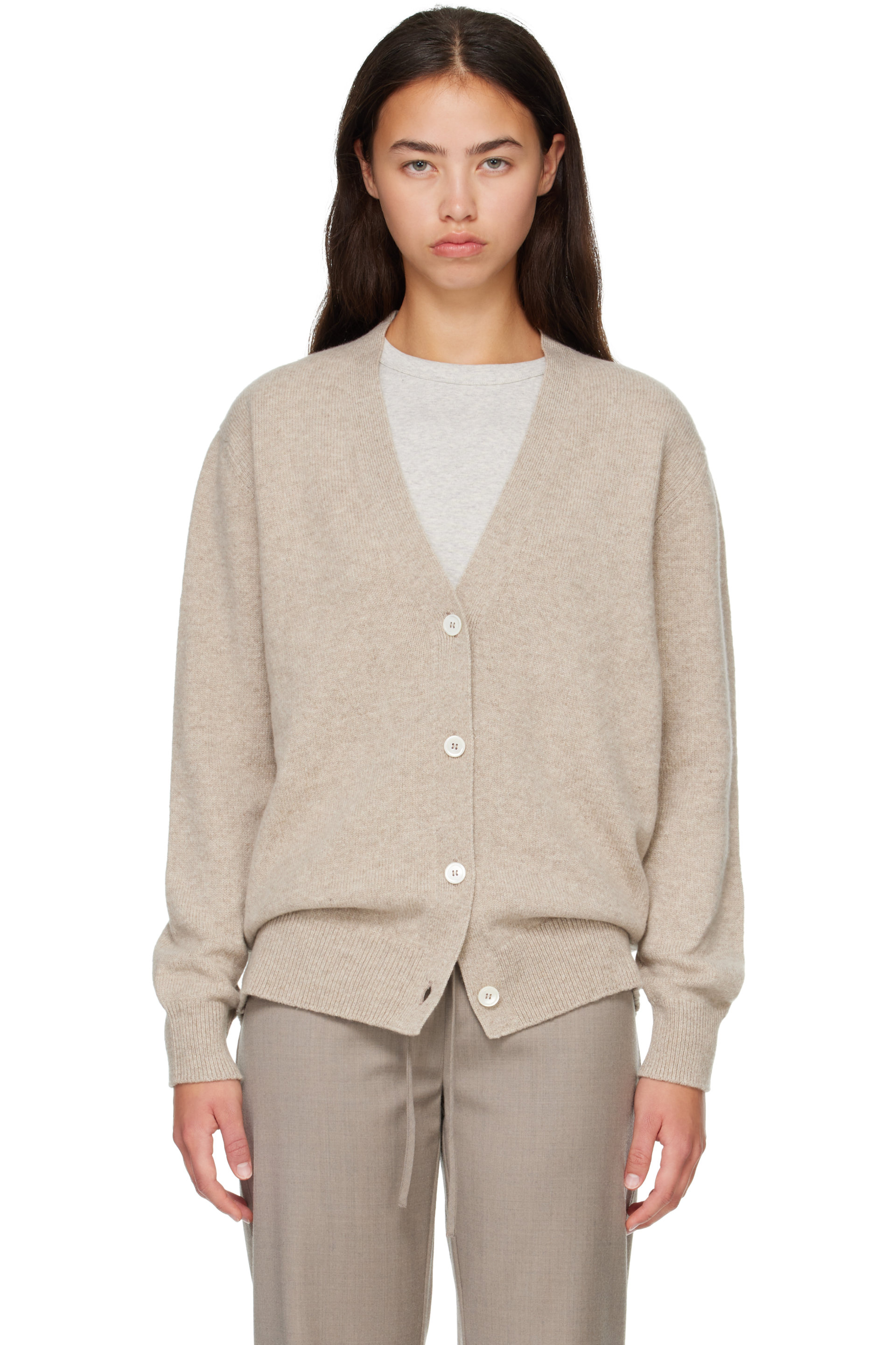 &Daughter - Beige Ava Cardigan