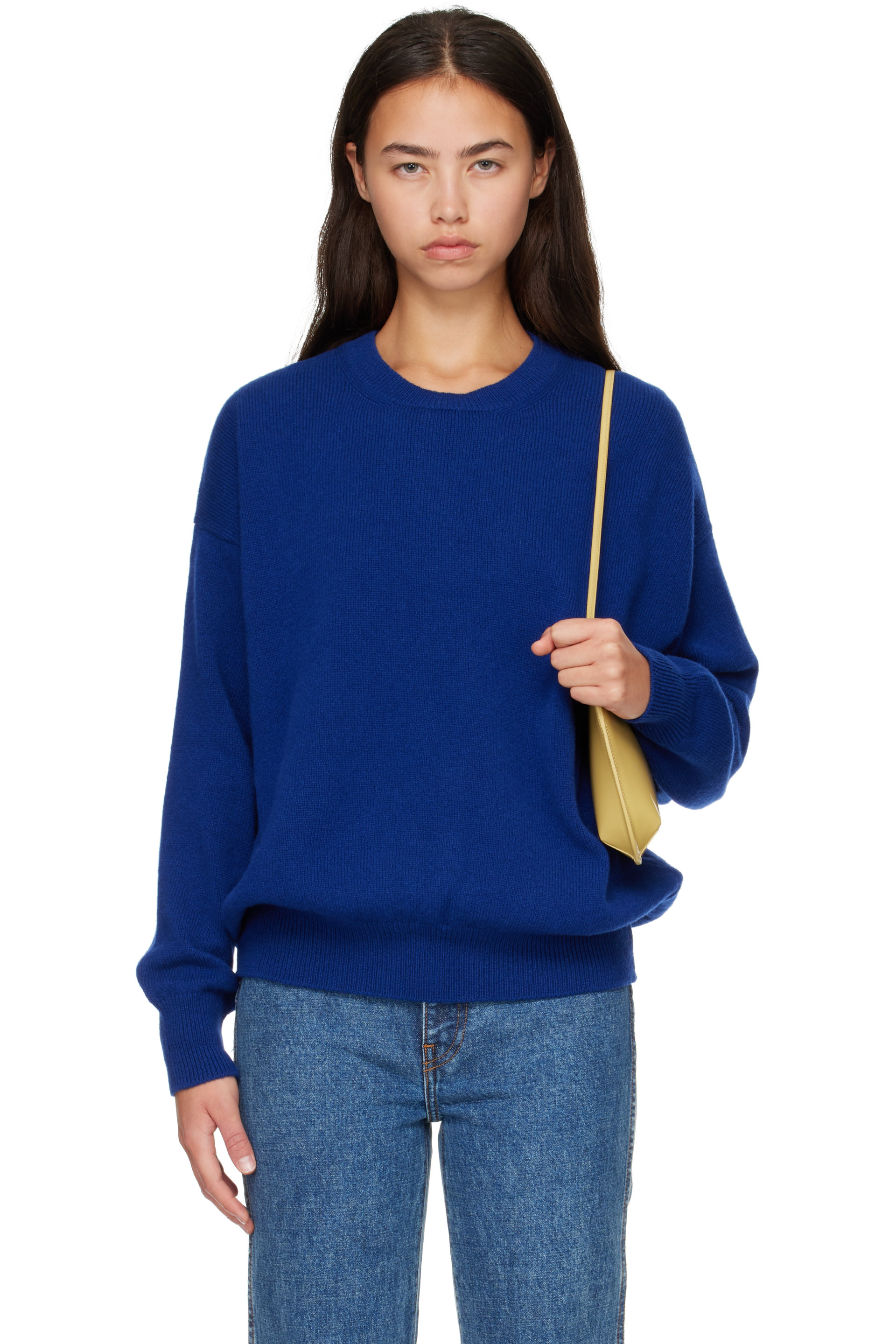 &Daughter - Blue Innes Slouch Crewneck Sweater