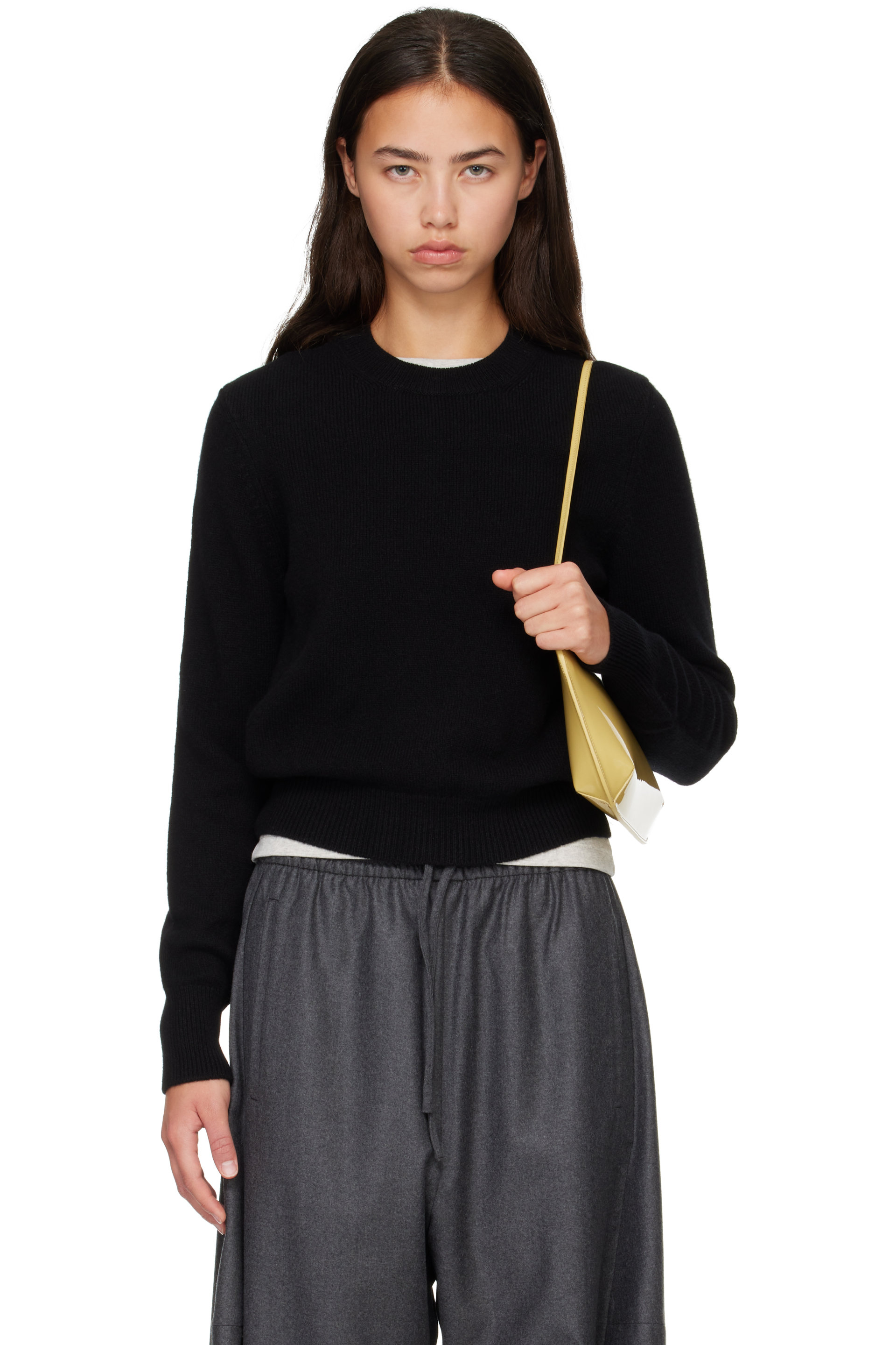 &Daughter - Black Sligo Crewneck Sweater