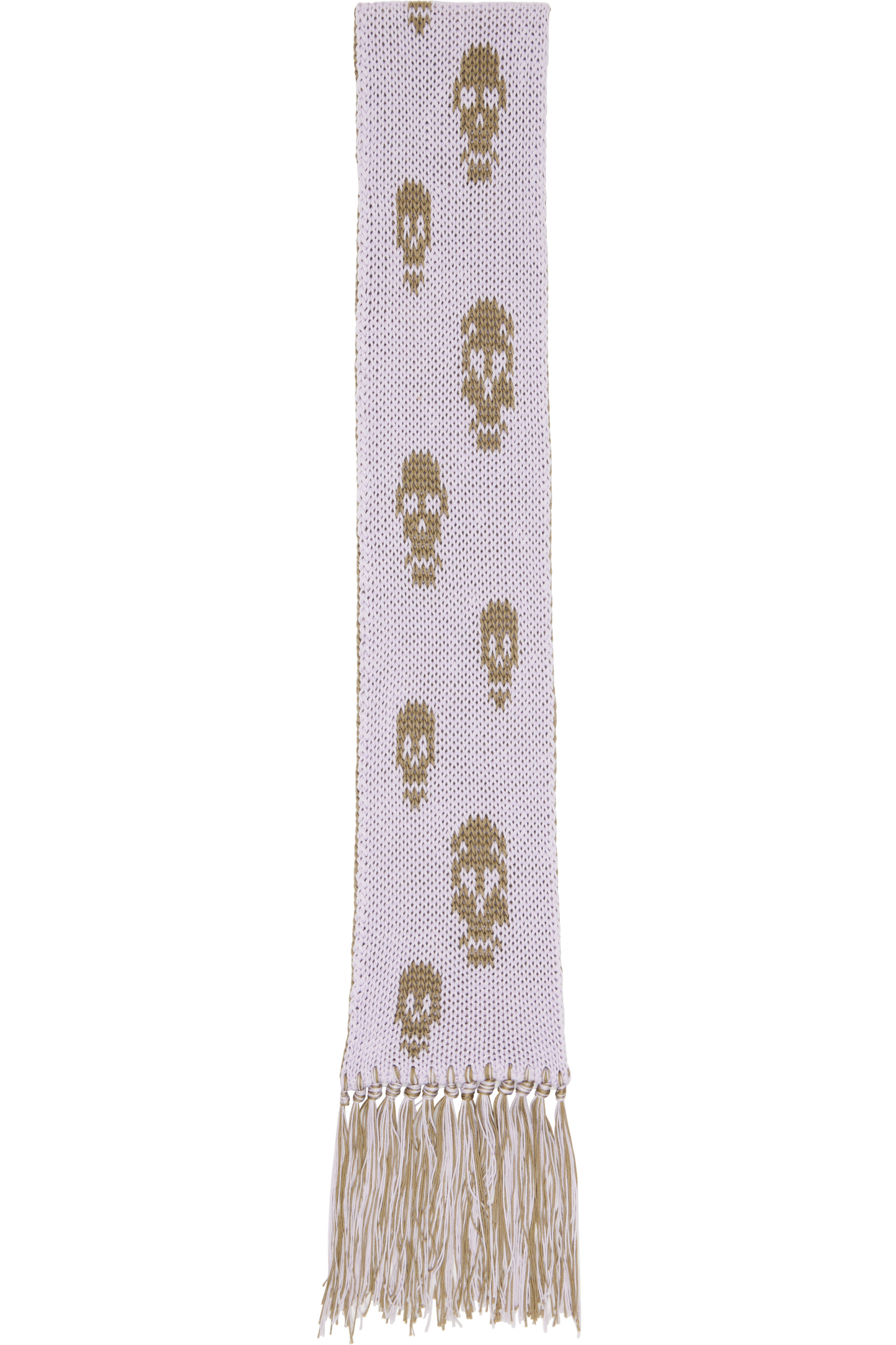 McQueen - Purple & Green Skull Scarf