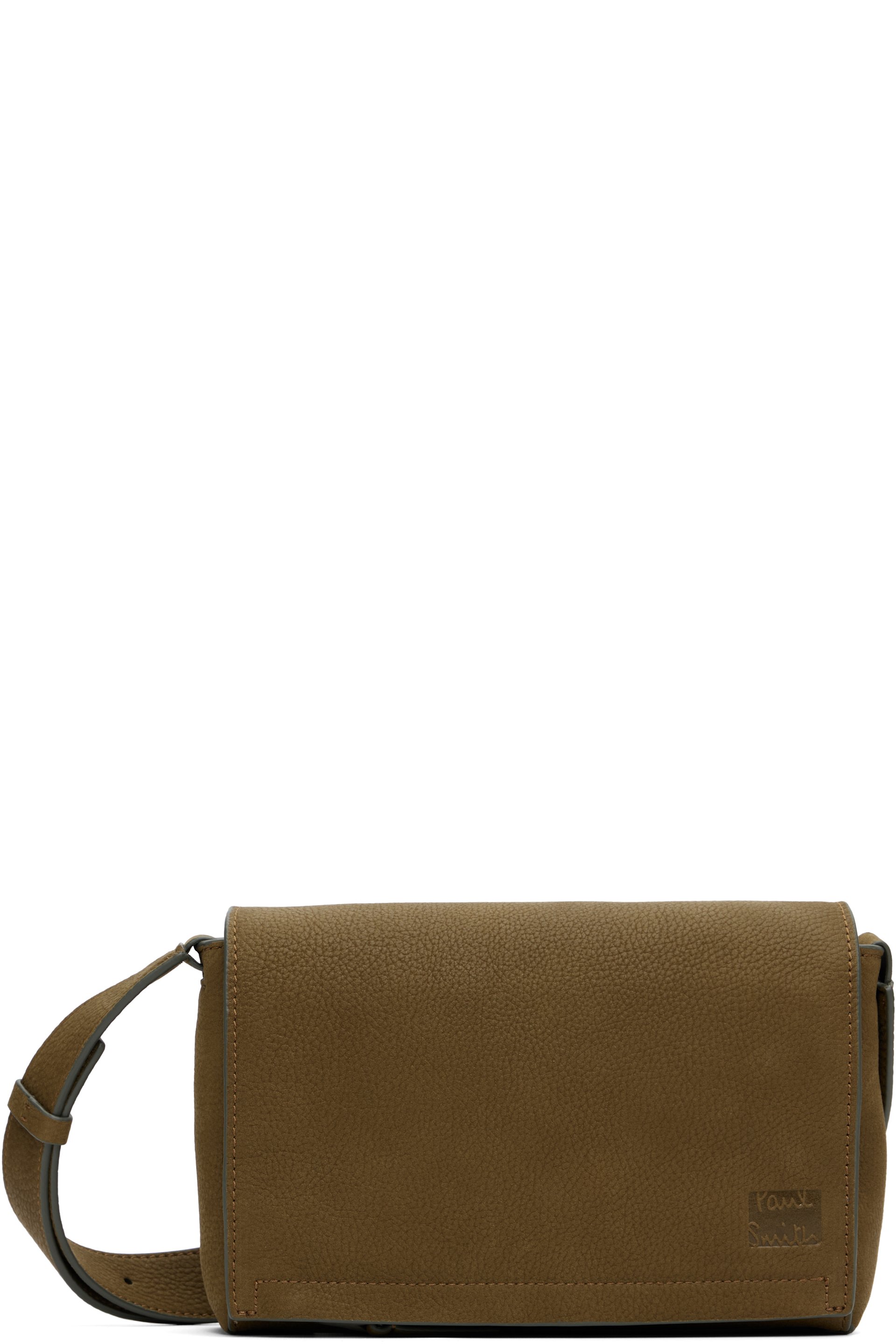Paul Smith - Khaki Flap Over Crossbody Bag