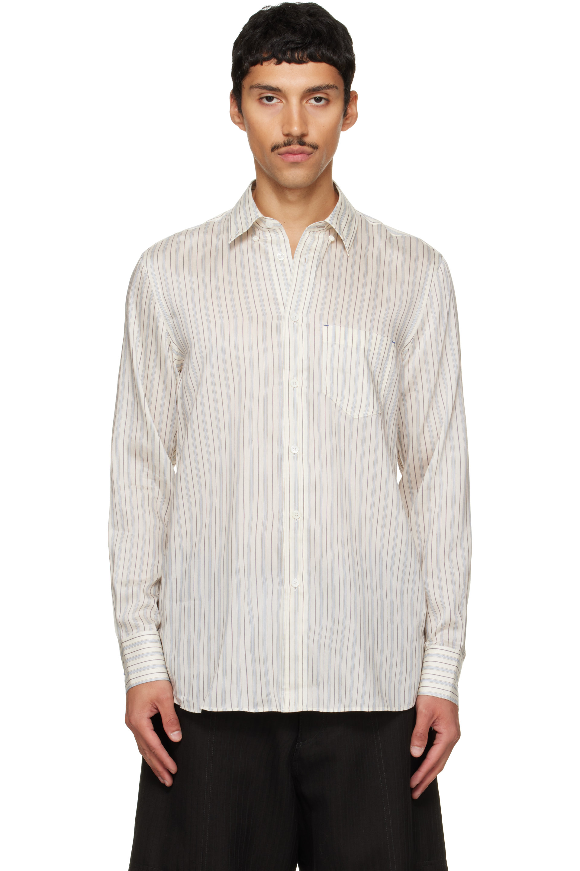 Paul Smith - Chemise blanc cassé à coupe classique