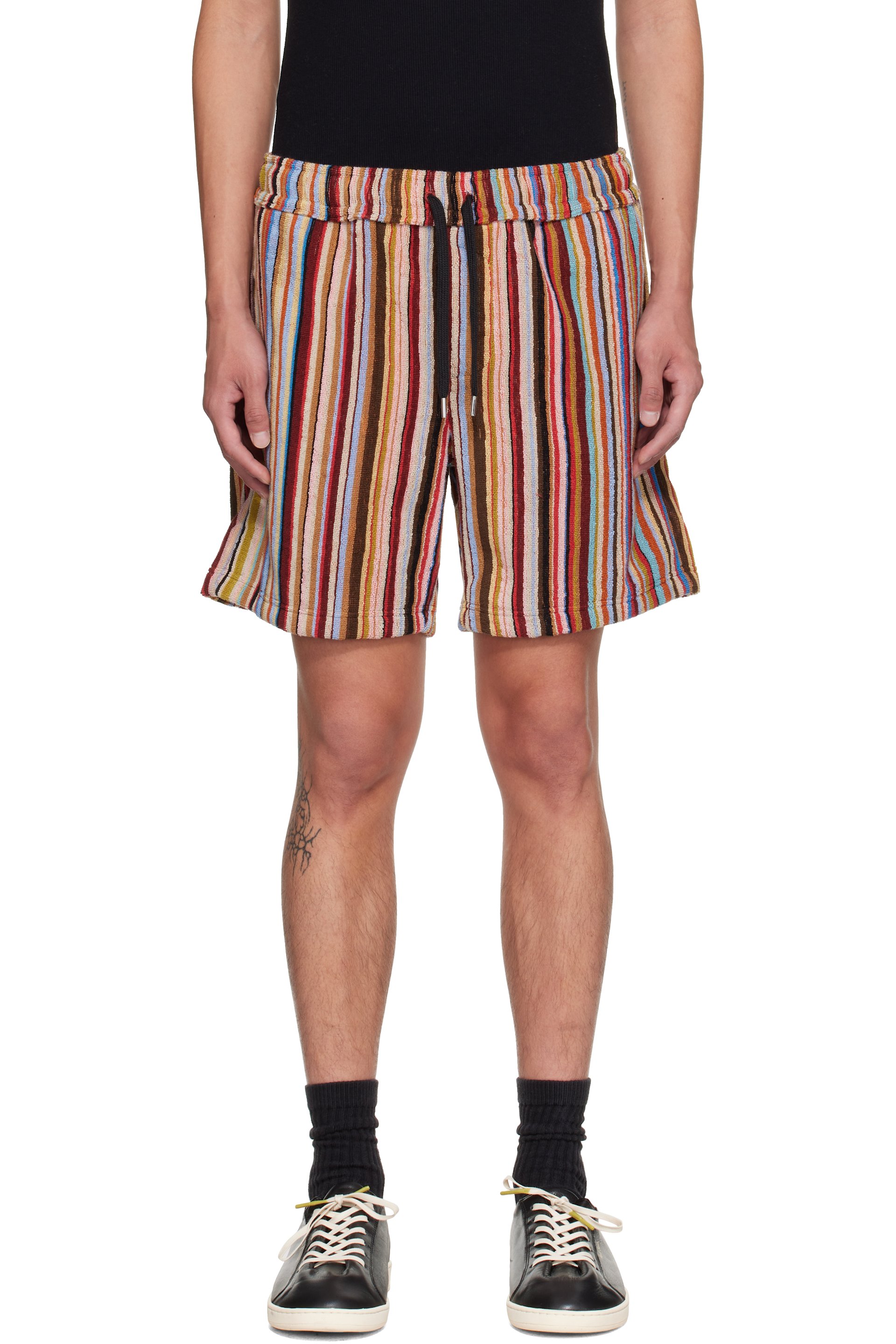 Paul Smith - Multicolor 'Signature Stripe' Towelling Lounge Shorts