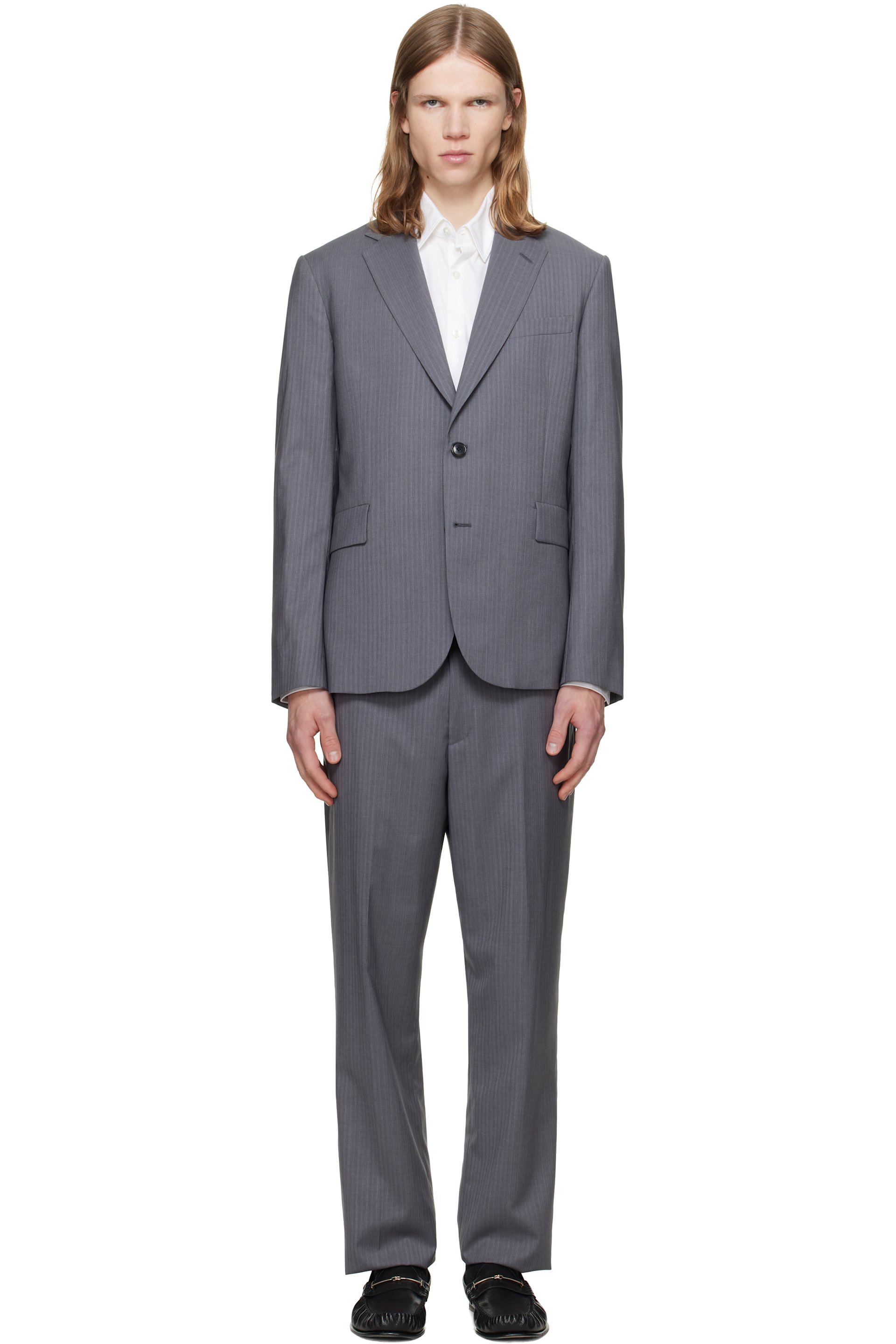 Paul Smith - Gray 'The Soho' Tailored-Fit Pinstripe Wool Suit