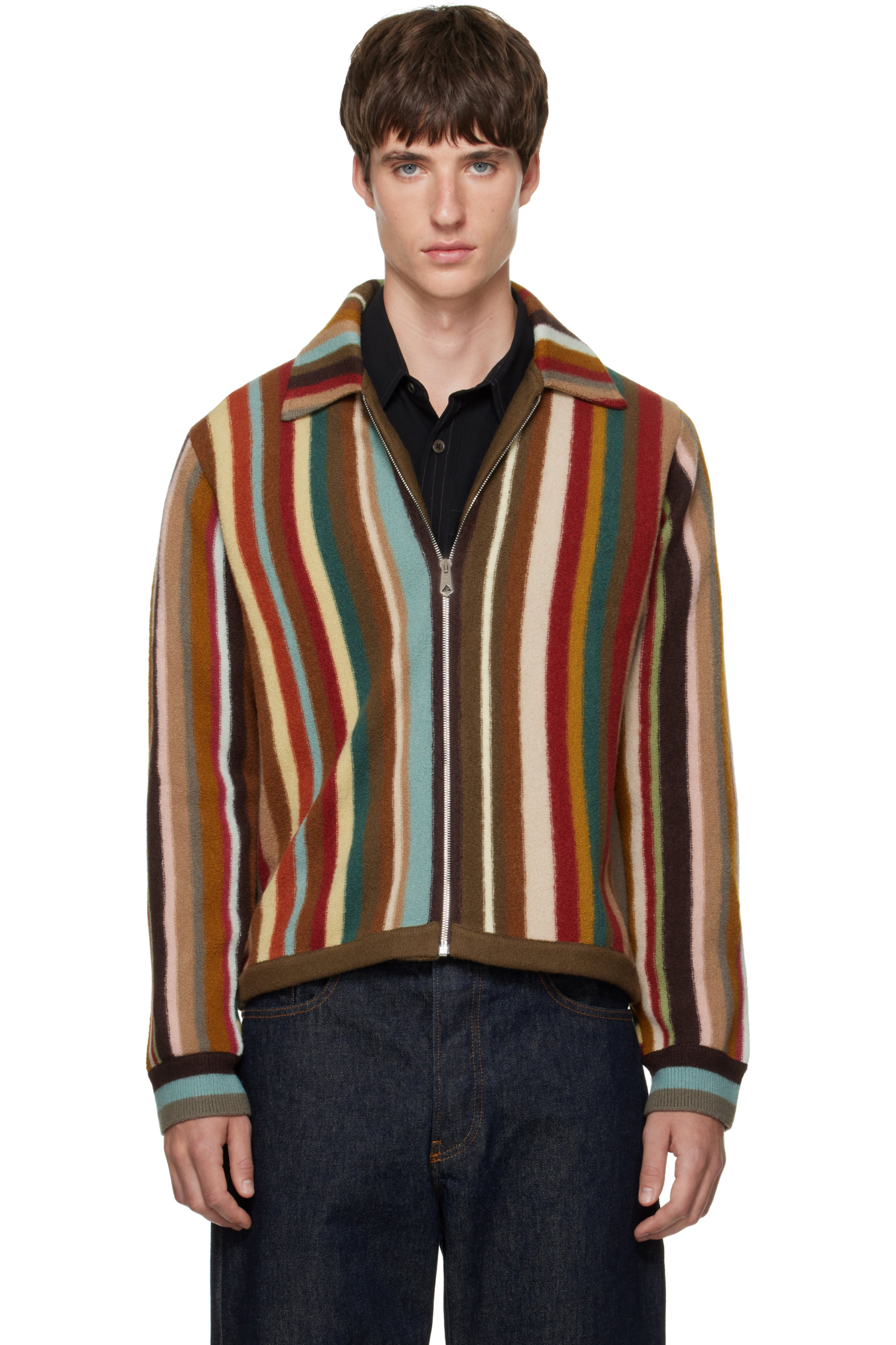 Paul Smith - Multicolor Zip Thru Sweater