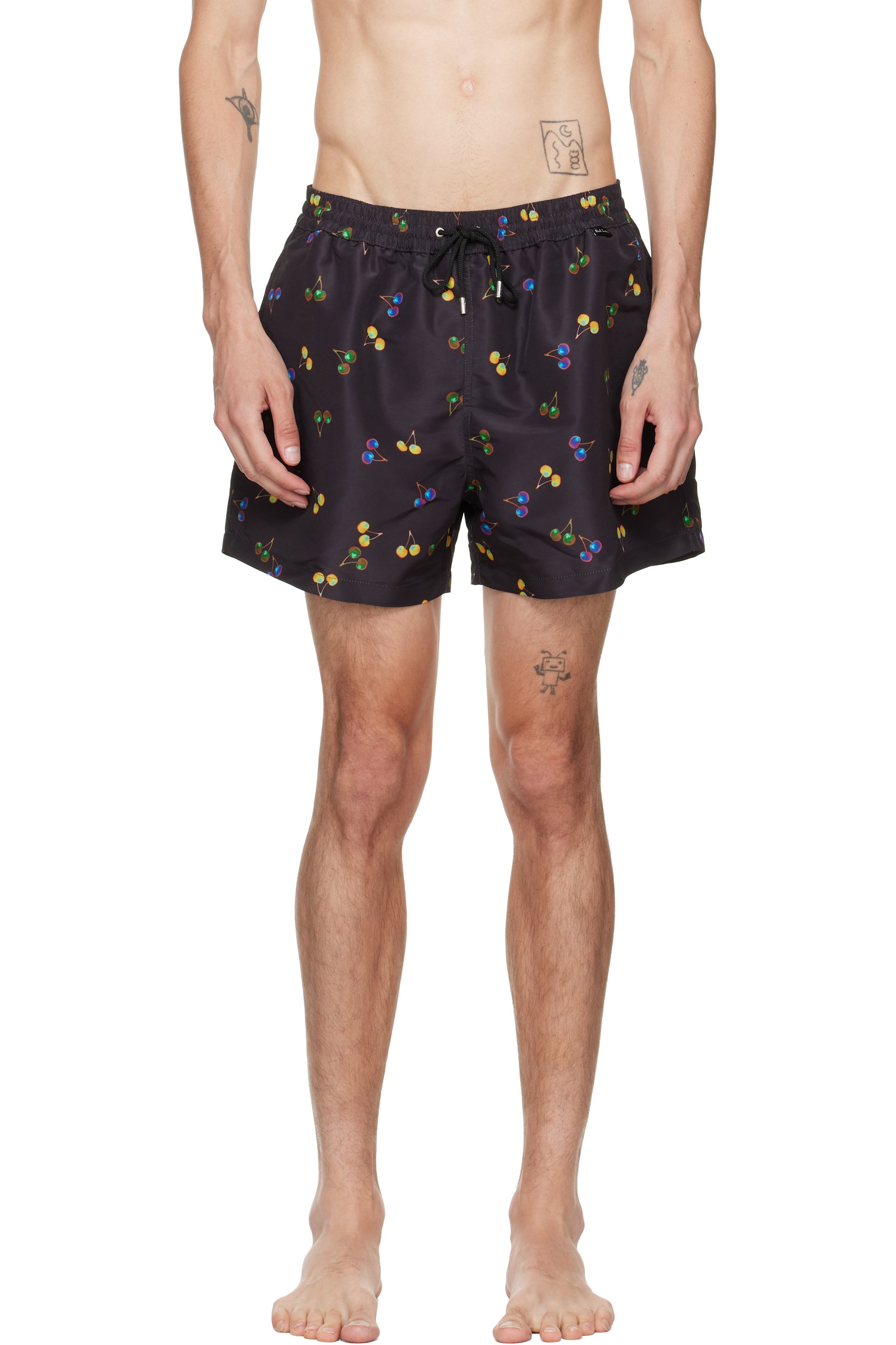 Paul Smith - Black 'Cherries' Swim Shorts