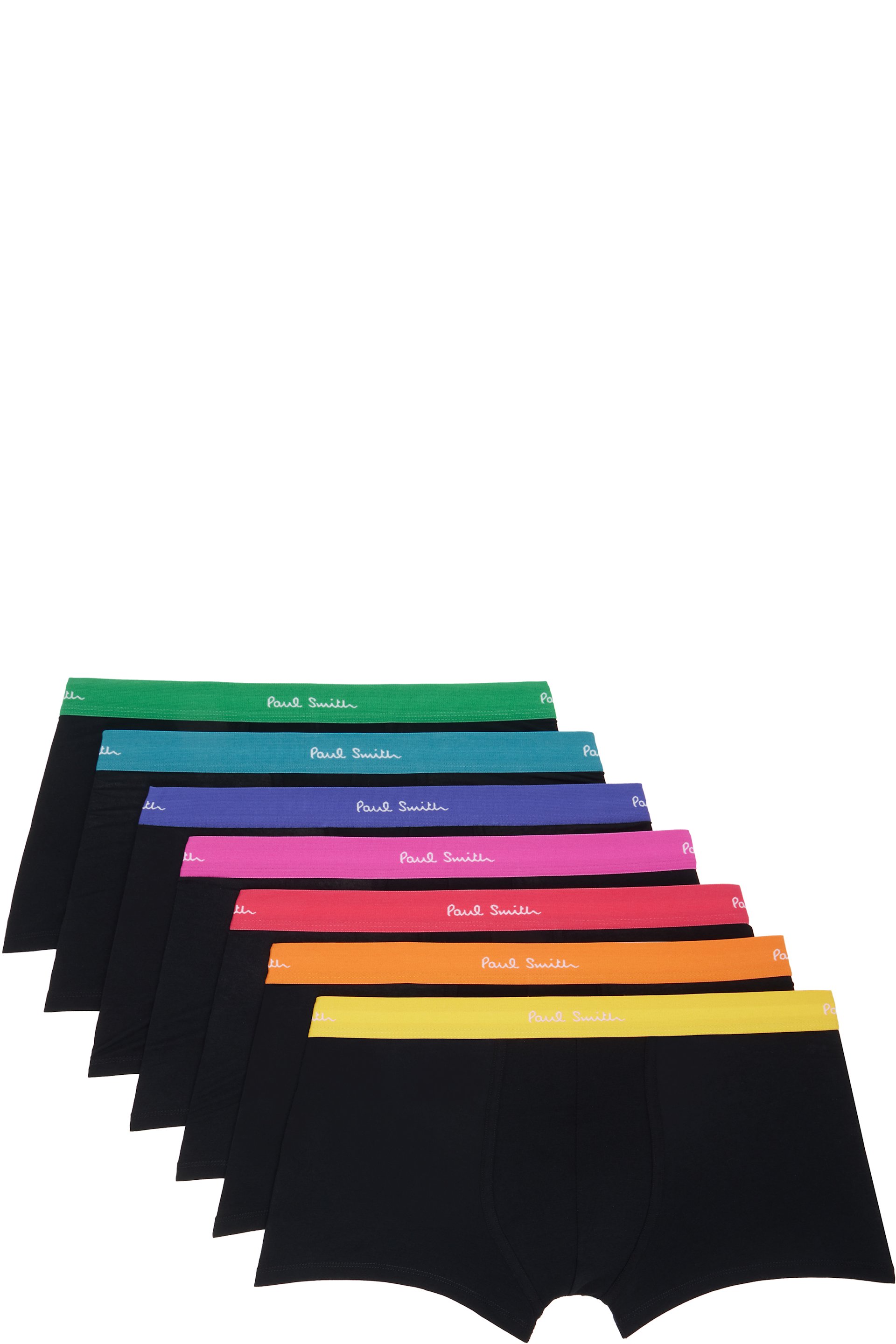 Paul Smith - 七件装黑色平角内裤