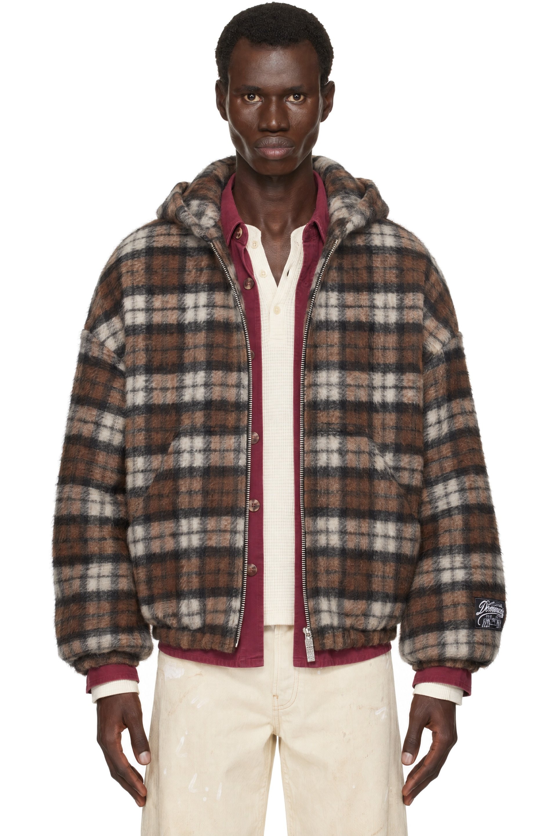 PDF - Brown Forte Zip Up Hoodie