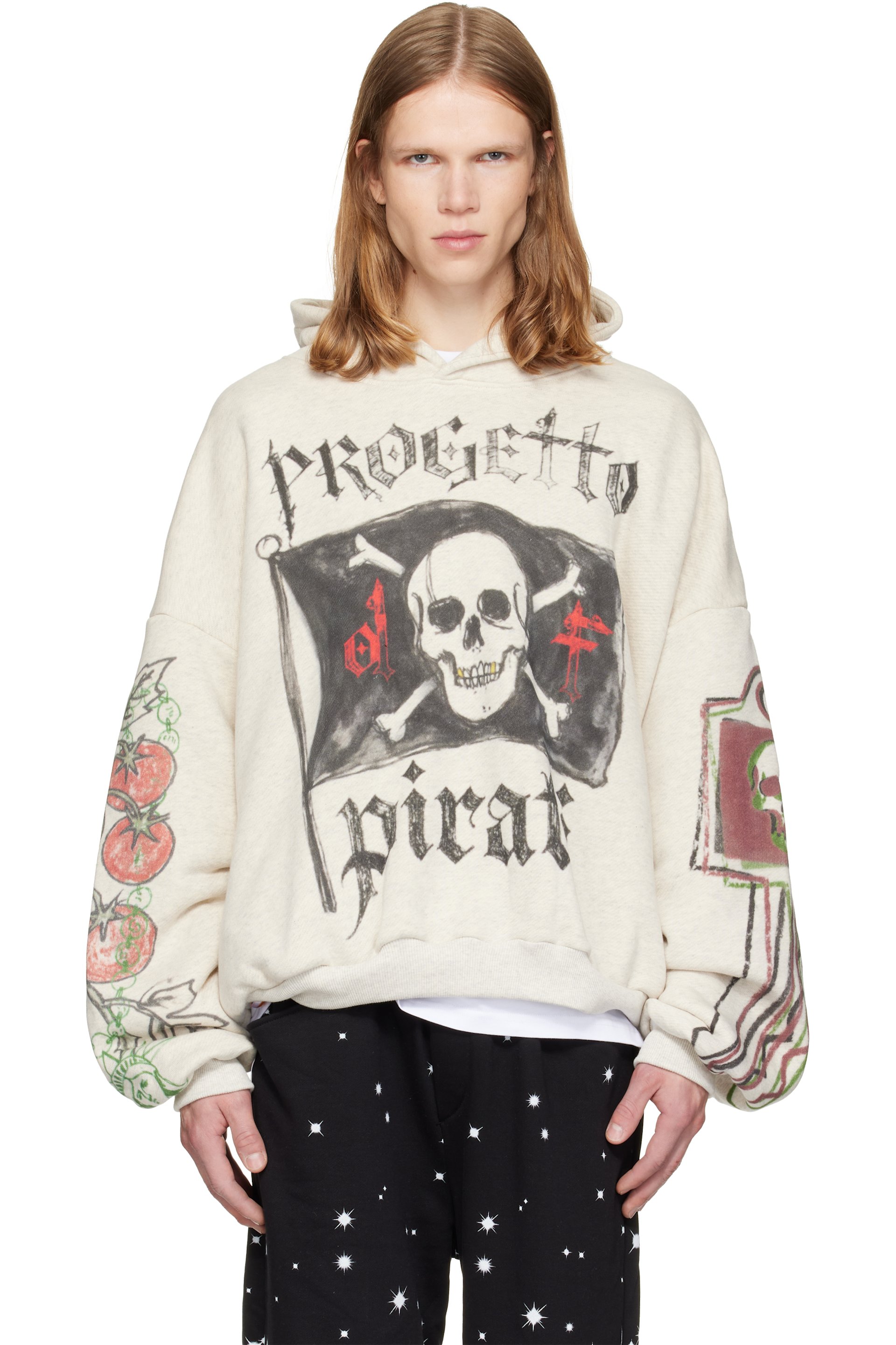 PDF - Beige & Gray Mi Pirate Hoodie