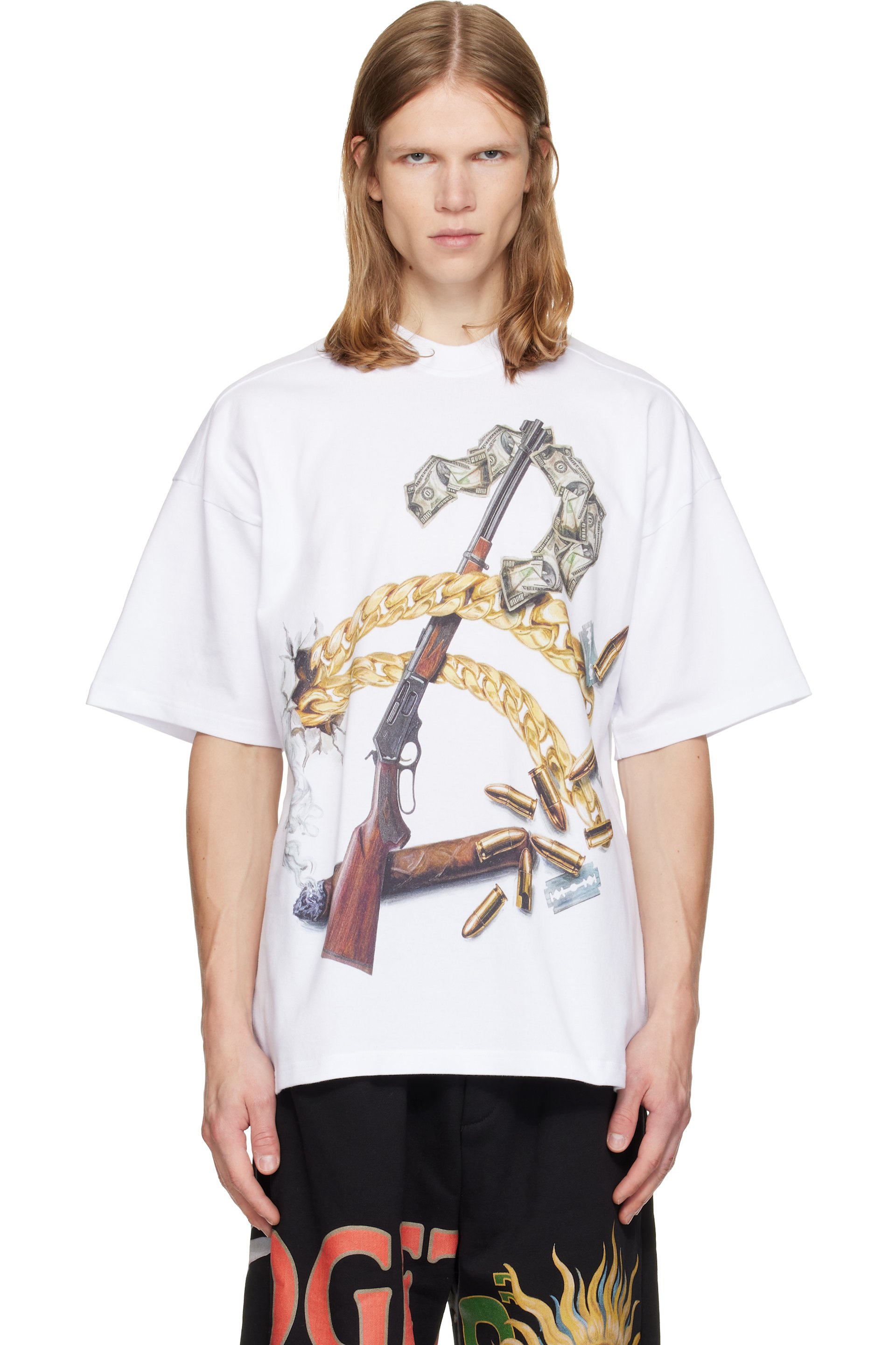 PDF - T-shirt The New Boy Gun blanc
