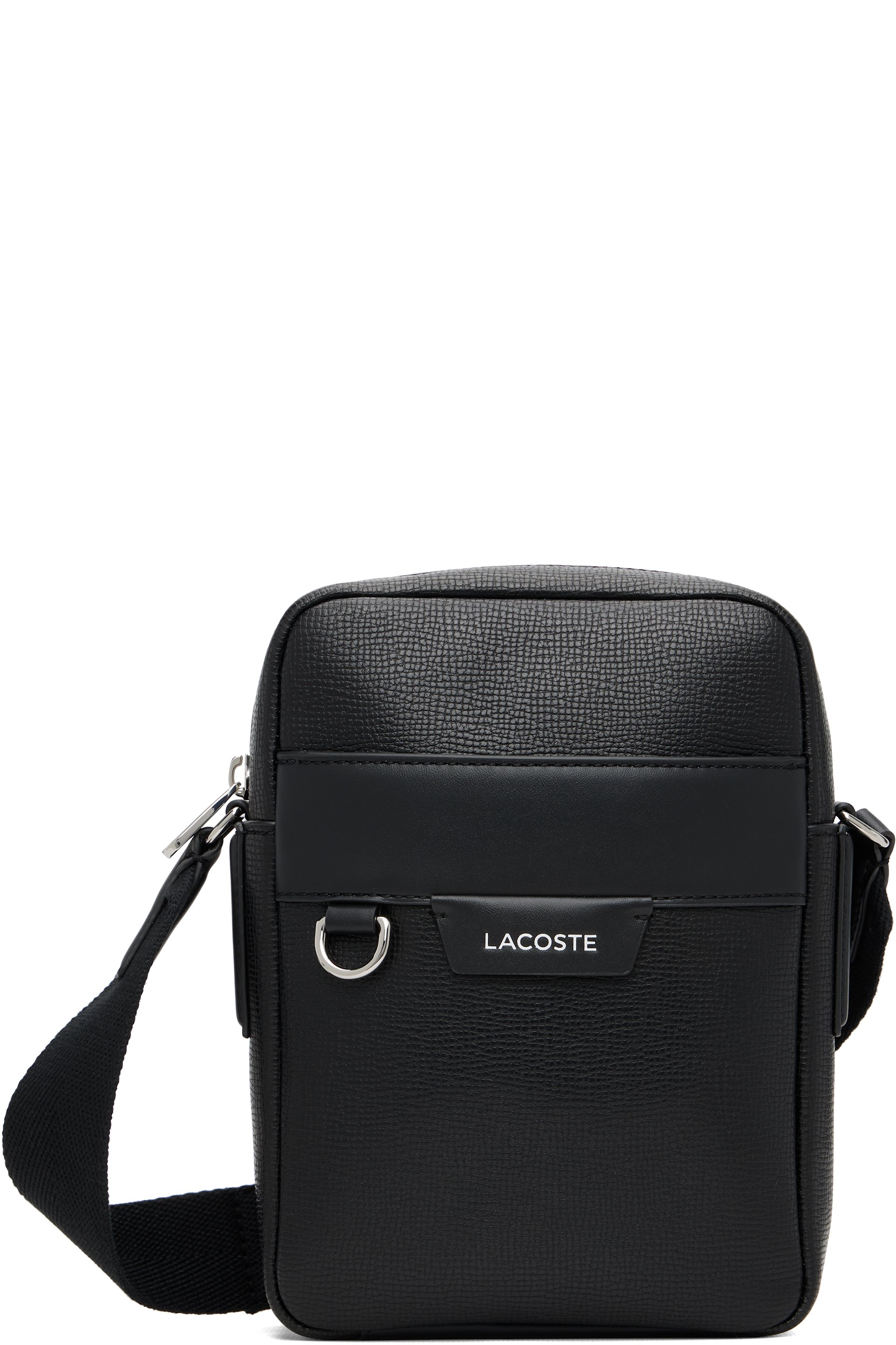 Lacoste - Black Ossian Leather Satchel