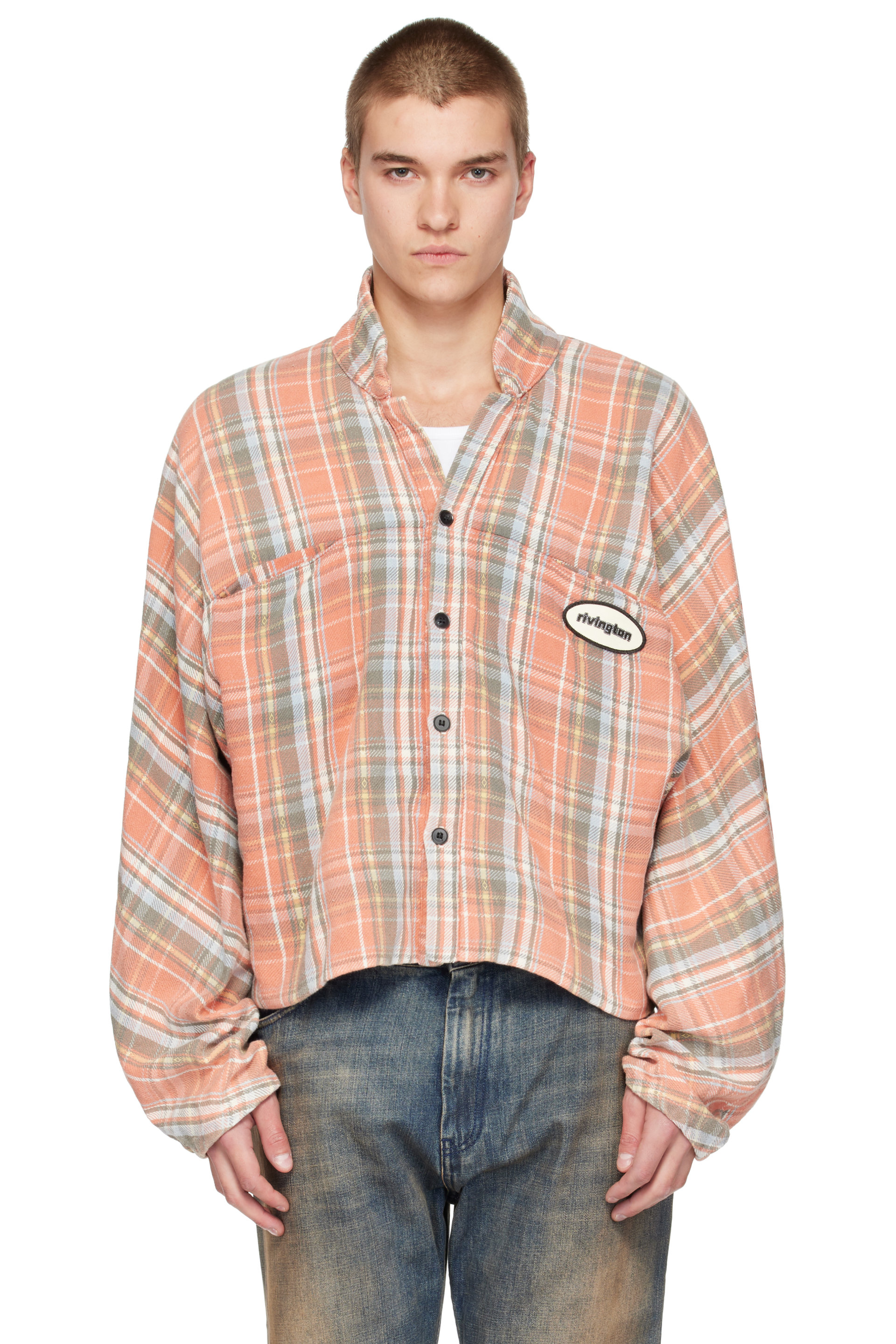 Rivington Roi Rebis - Orange Archival Plaid Nazarene Shirt
