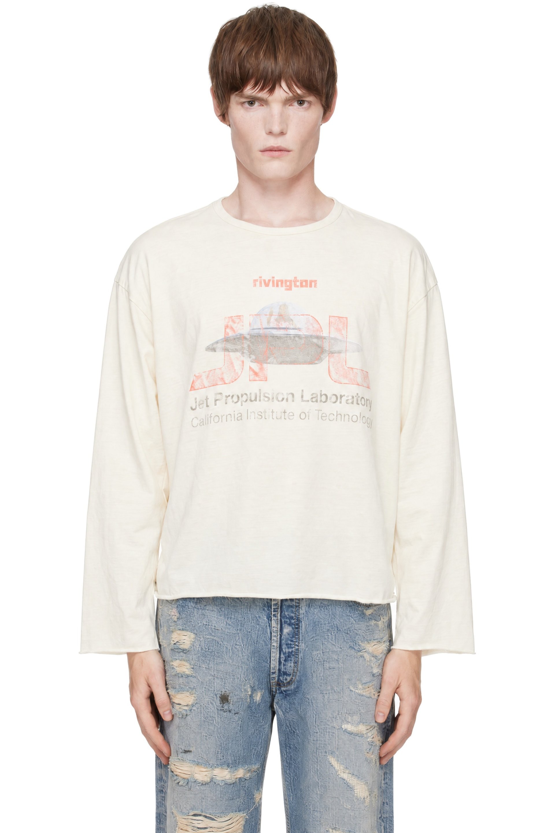 Rivington Roi Rebis - Off-White 'Jet For Jesus Enemy' Long Sleeve T-shirt