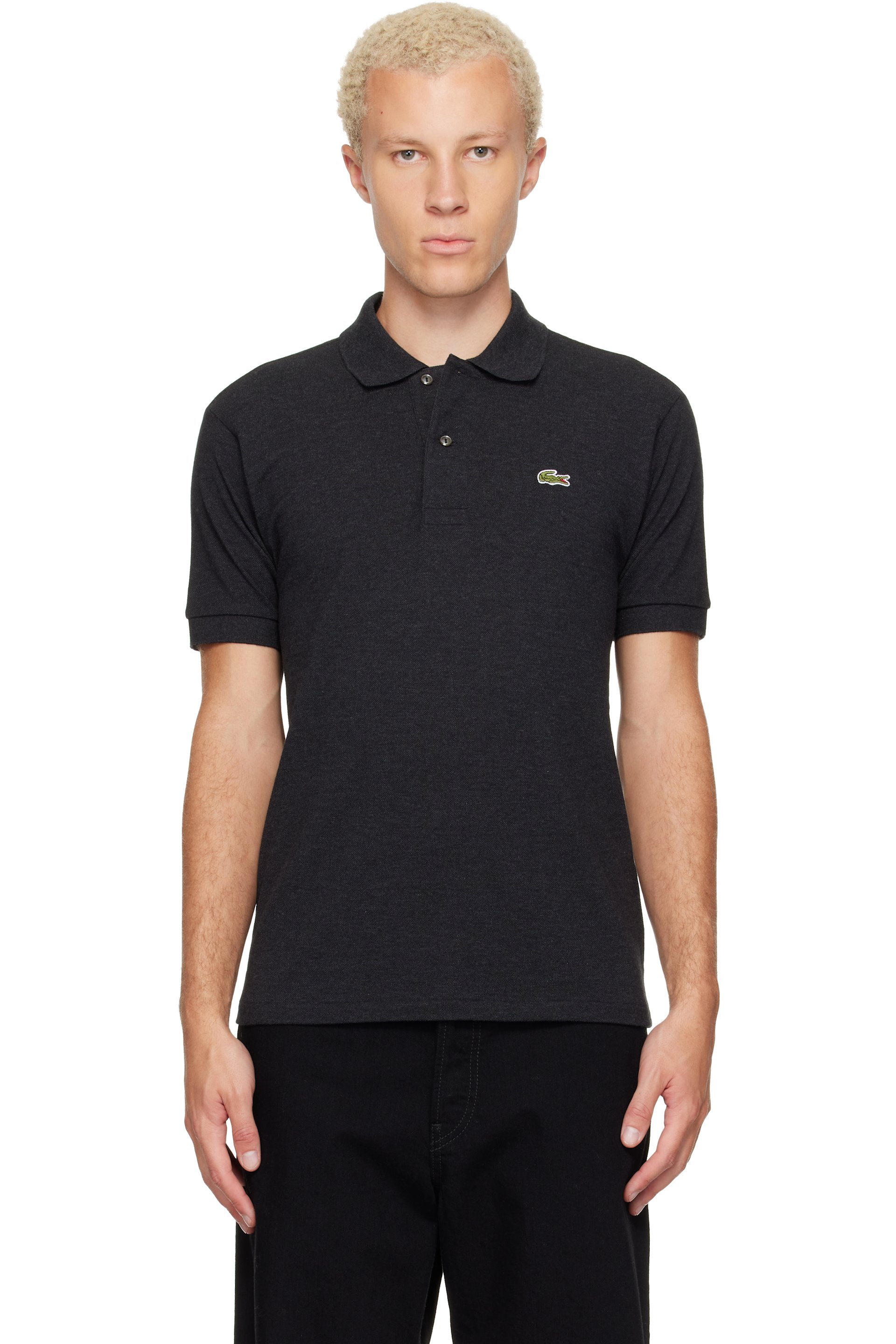 Lacoste - Gray Classic Fit L.12.12 Heathered Polo