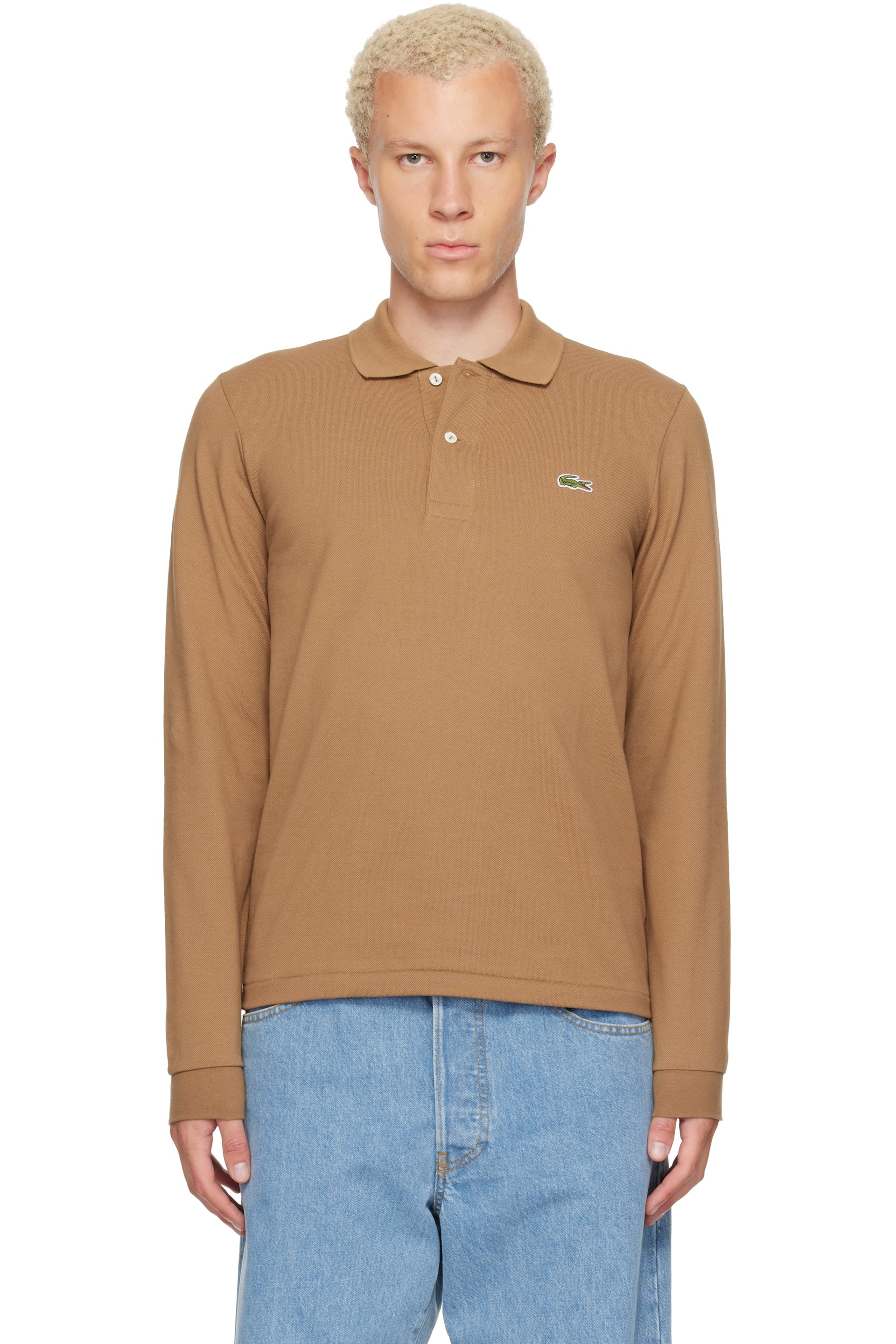 Lacoste - Tan Classic Fit Long Sleeve L.12.12 Polo
