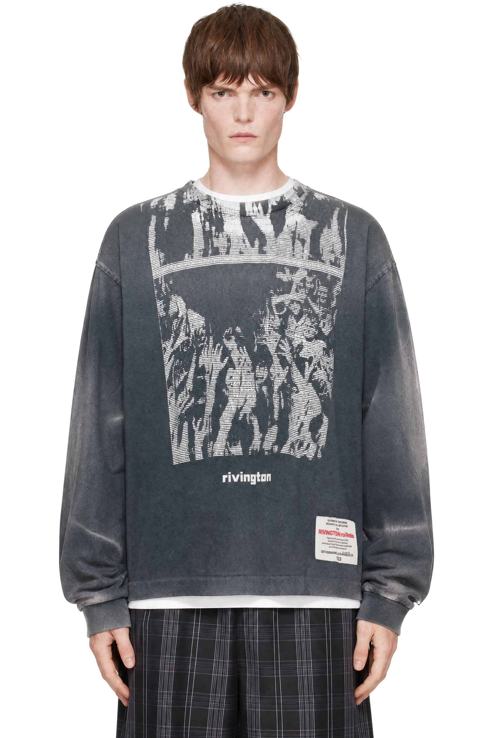 Rivington Roi Rebis - Gray Worship Vintage Long Sleeve T-shirt