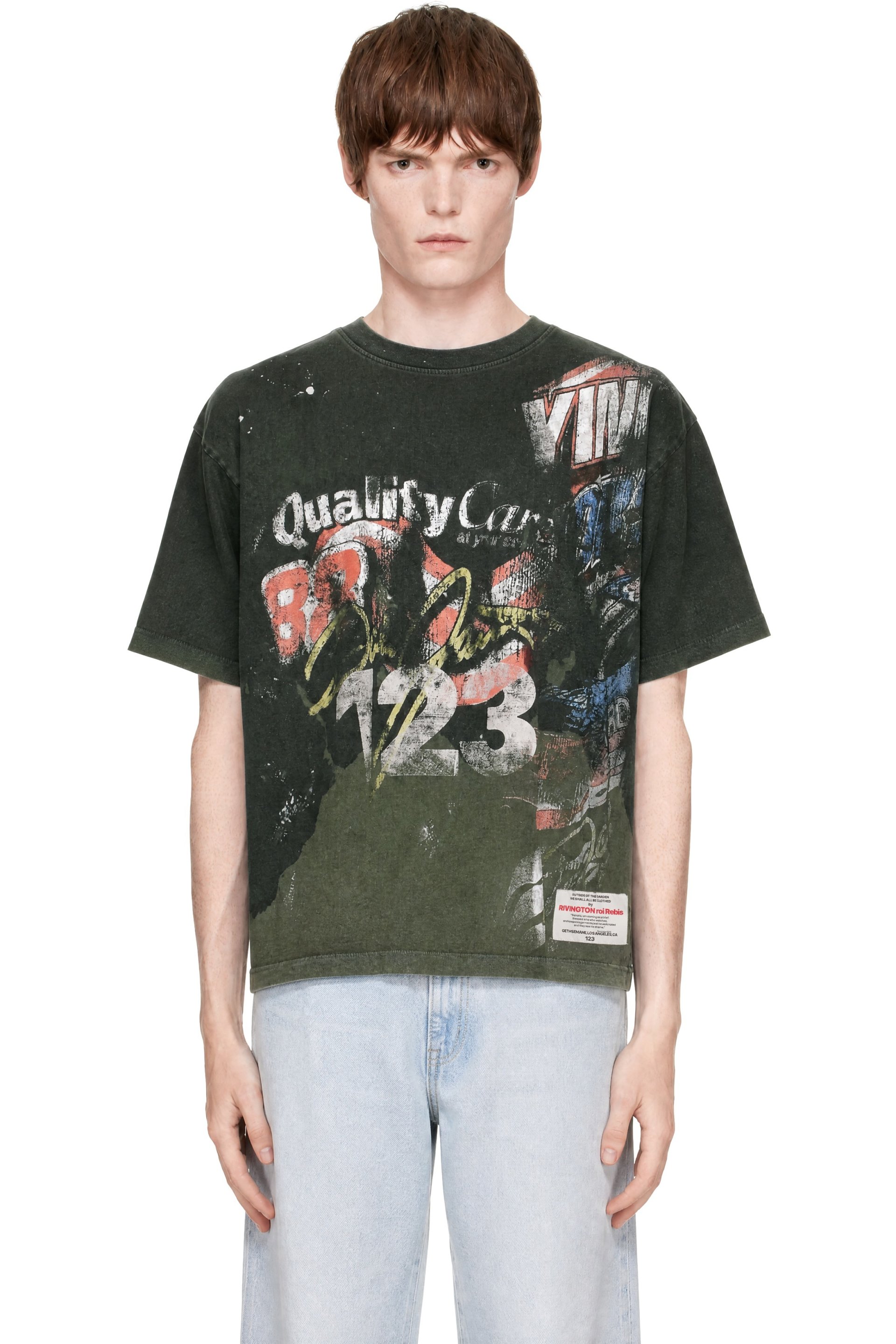 Rivington Roi Rebis - Green 'America's In A Race' Tyler T-shirt