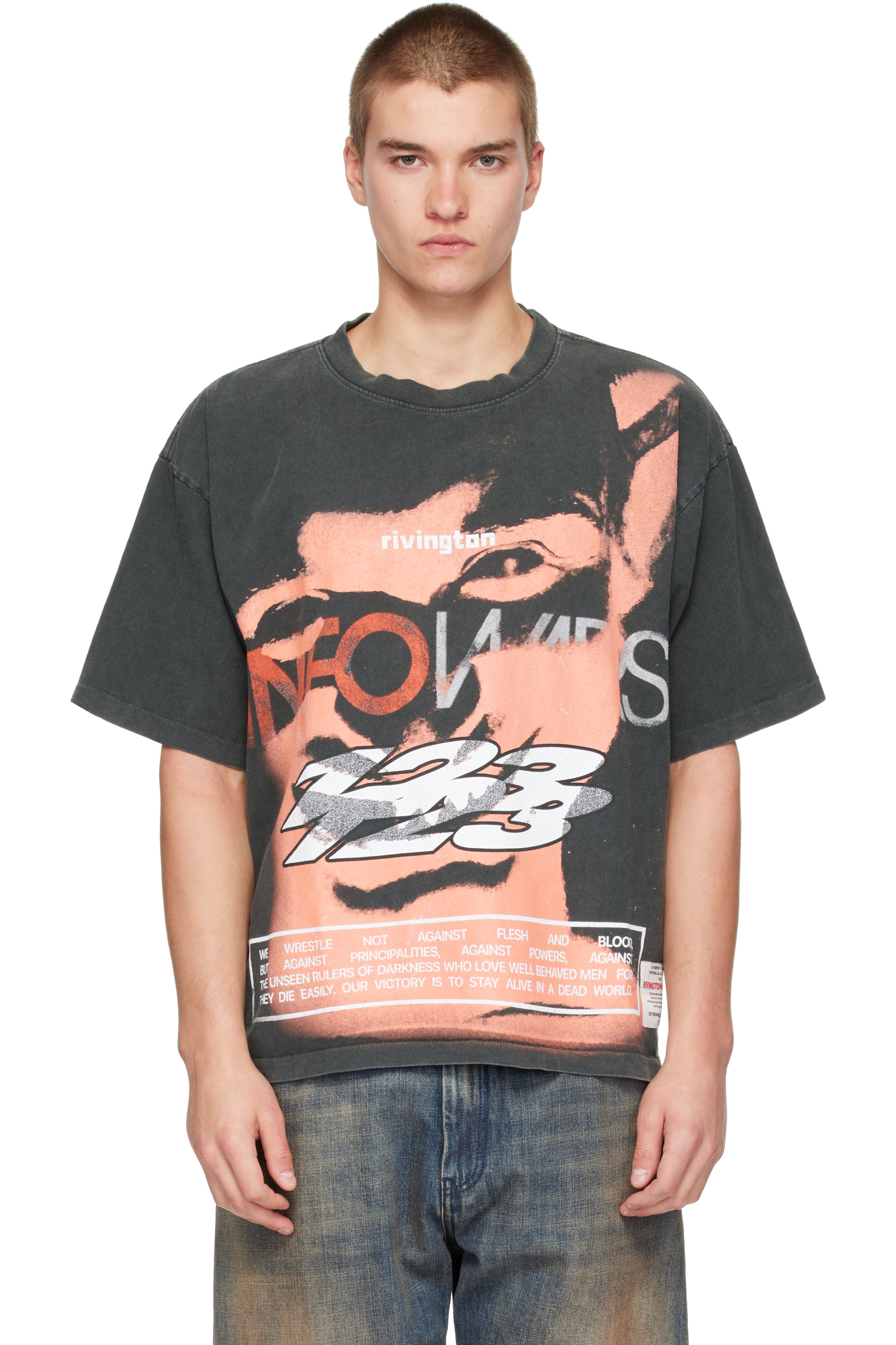 Rivington Roi Rebis - Gray 'Info War' CVA T-shirt