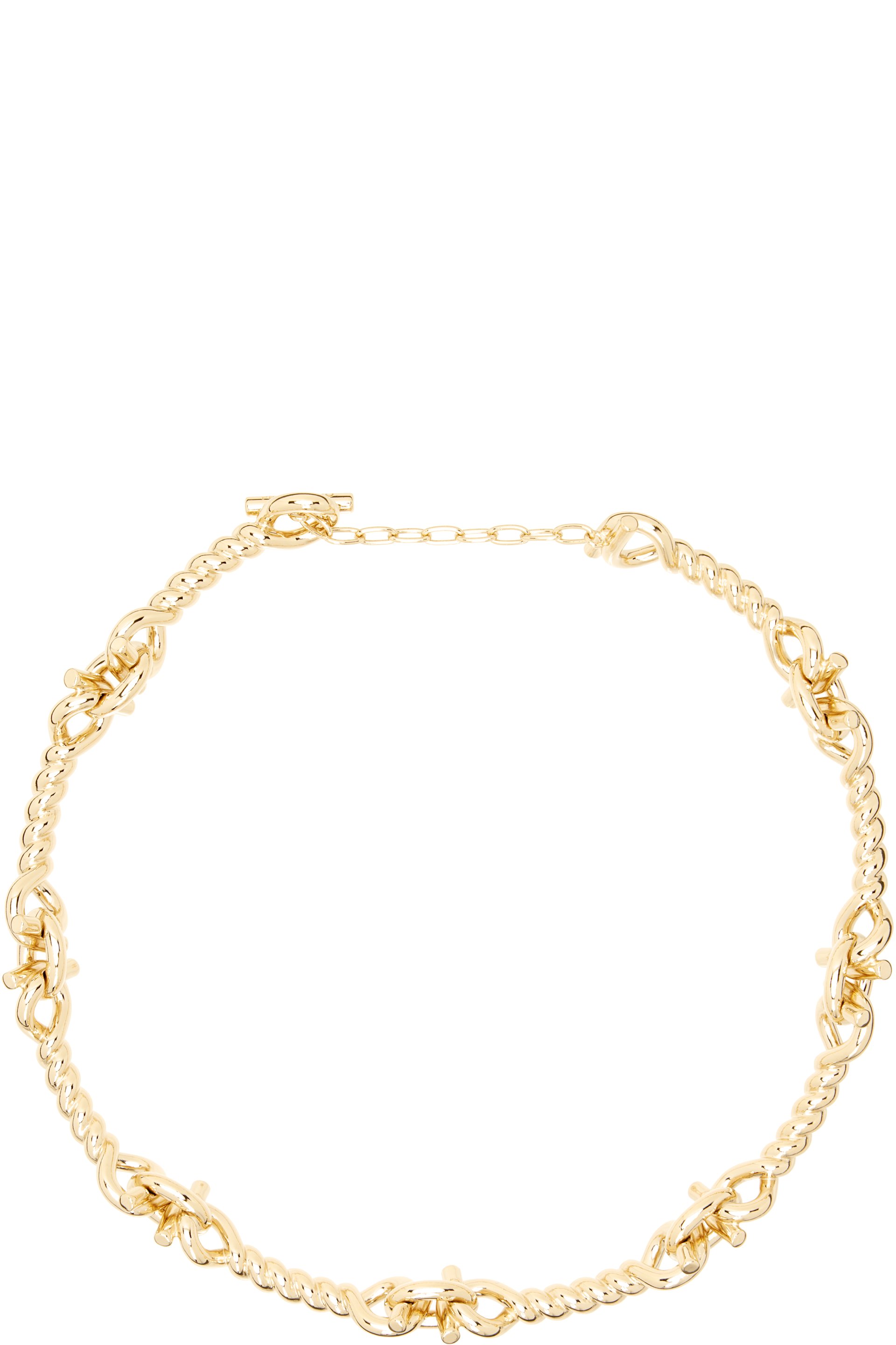 Ferragamo - Twisted Chain Gancini Necklace