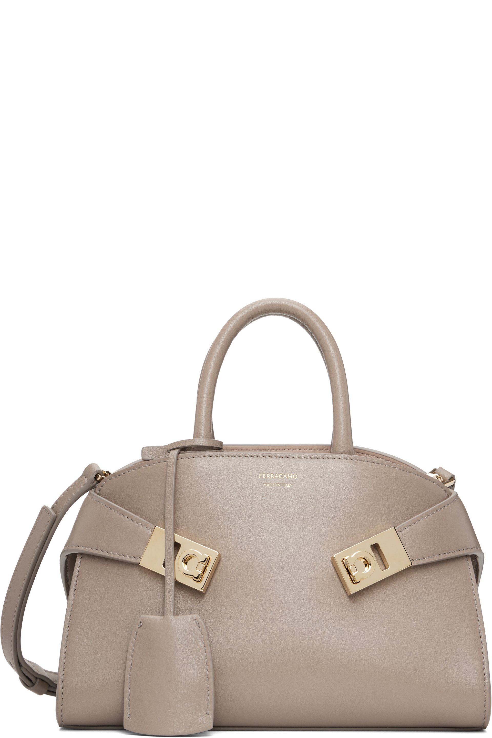 Ferragamo - Taupe XS Hug Hand Bag