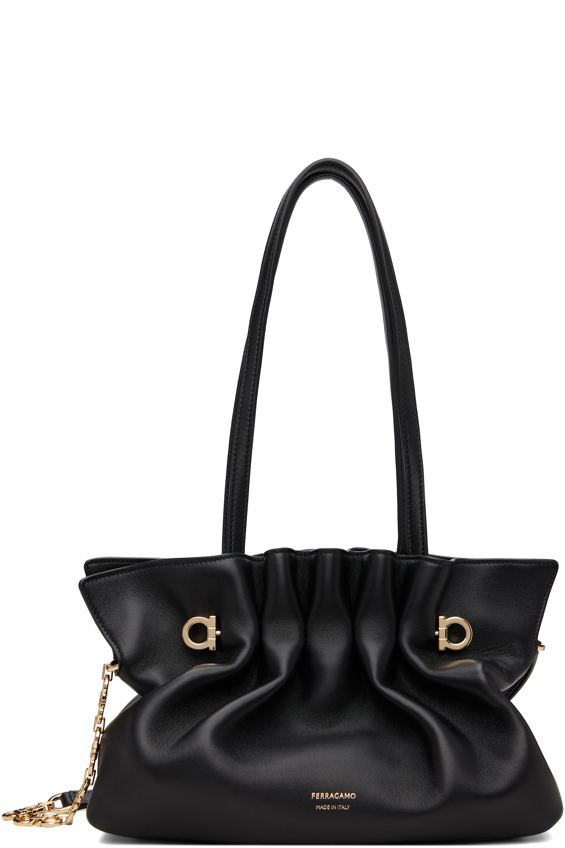 Ferragamo - Black 'Ferragamo' Soft S Bag