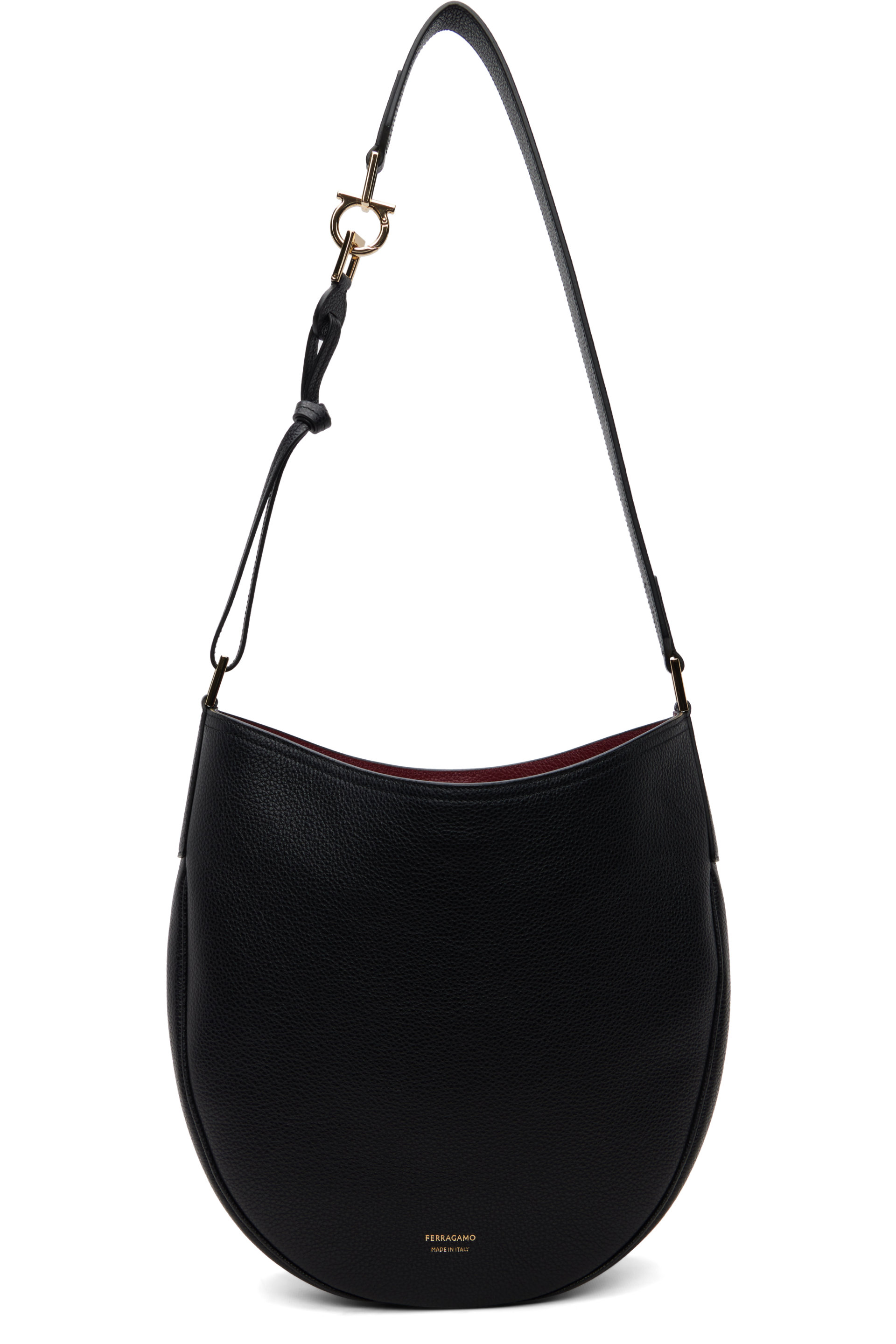 Ferragamo - Black Calfskin Shoulder Bag
