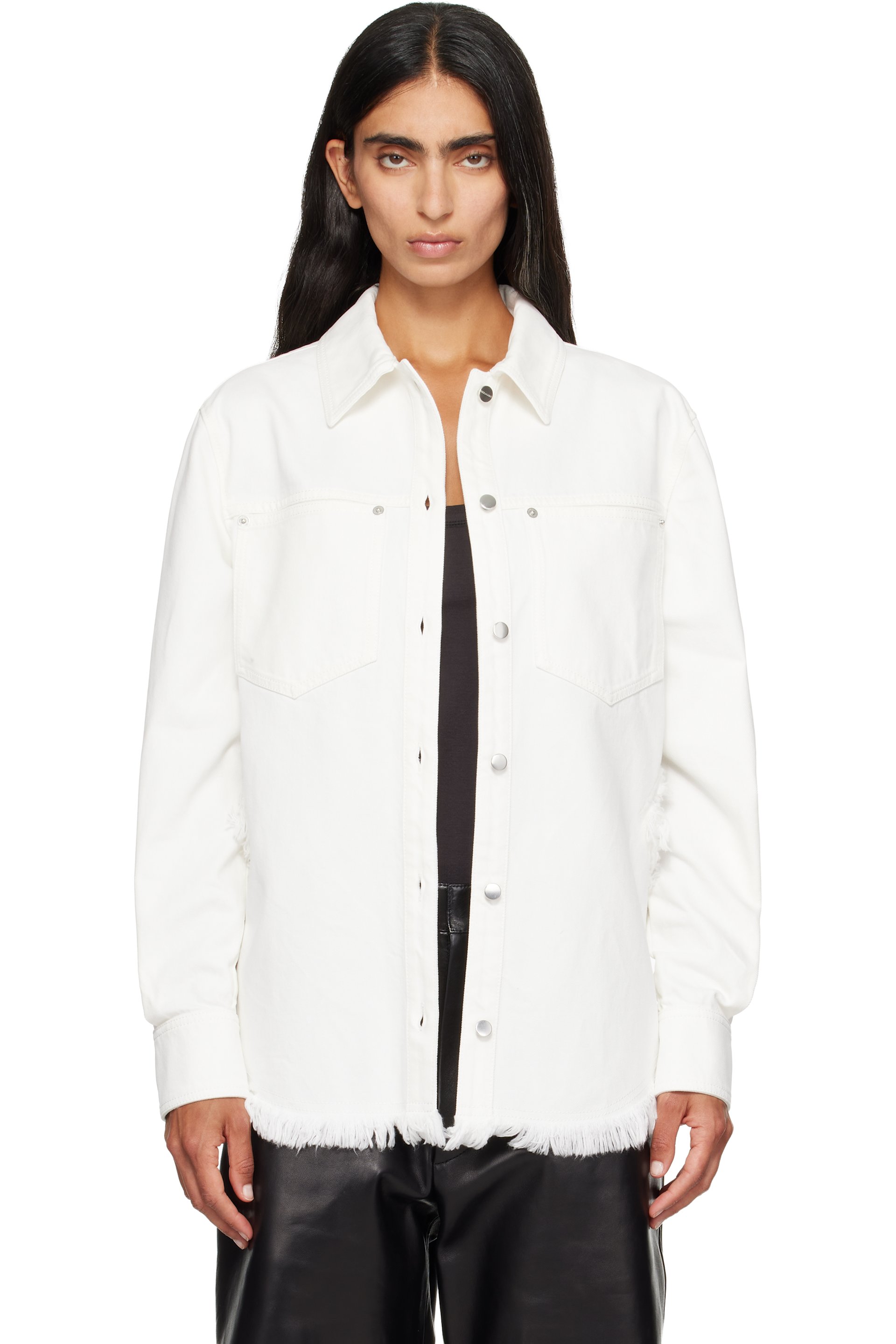 Ferragamo - White Blouson Denim Jacket