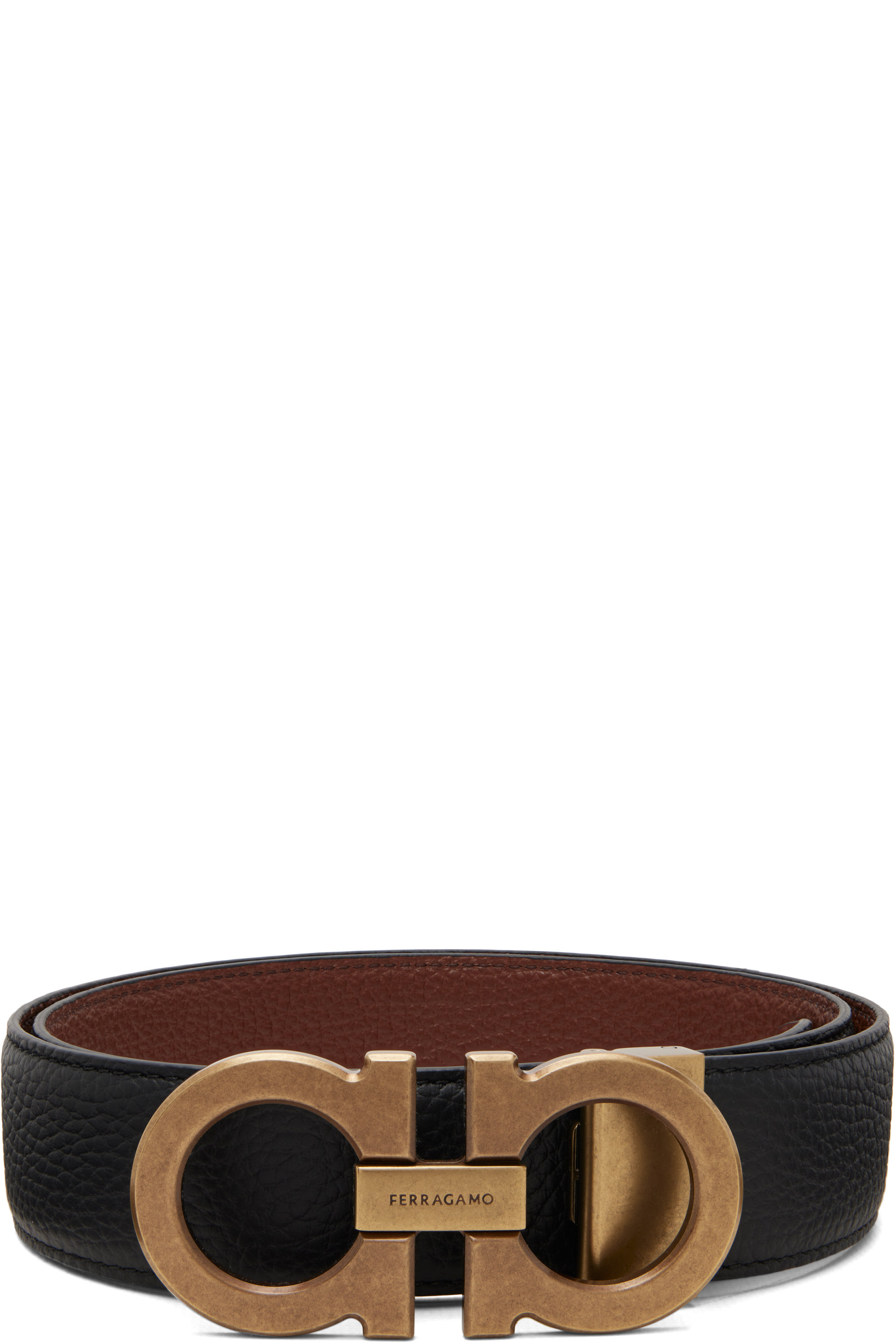 Ferragamo - Black Gancini Belt