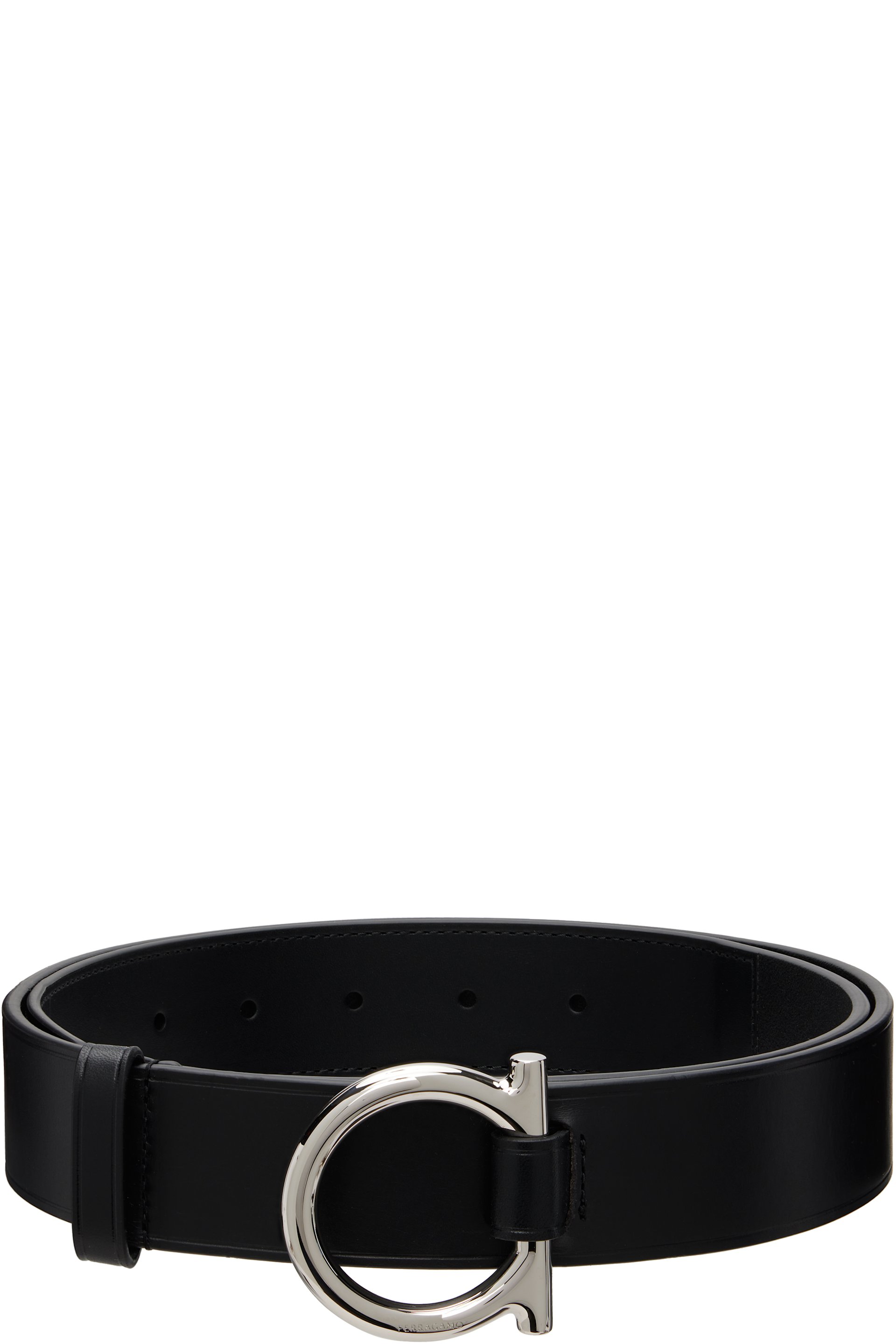 Ferragamo - Black Fixed Belt