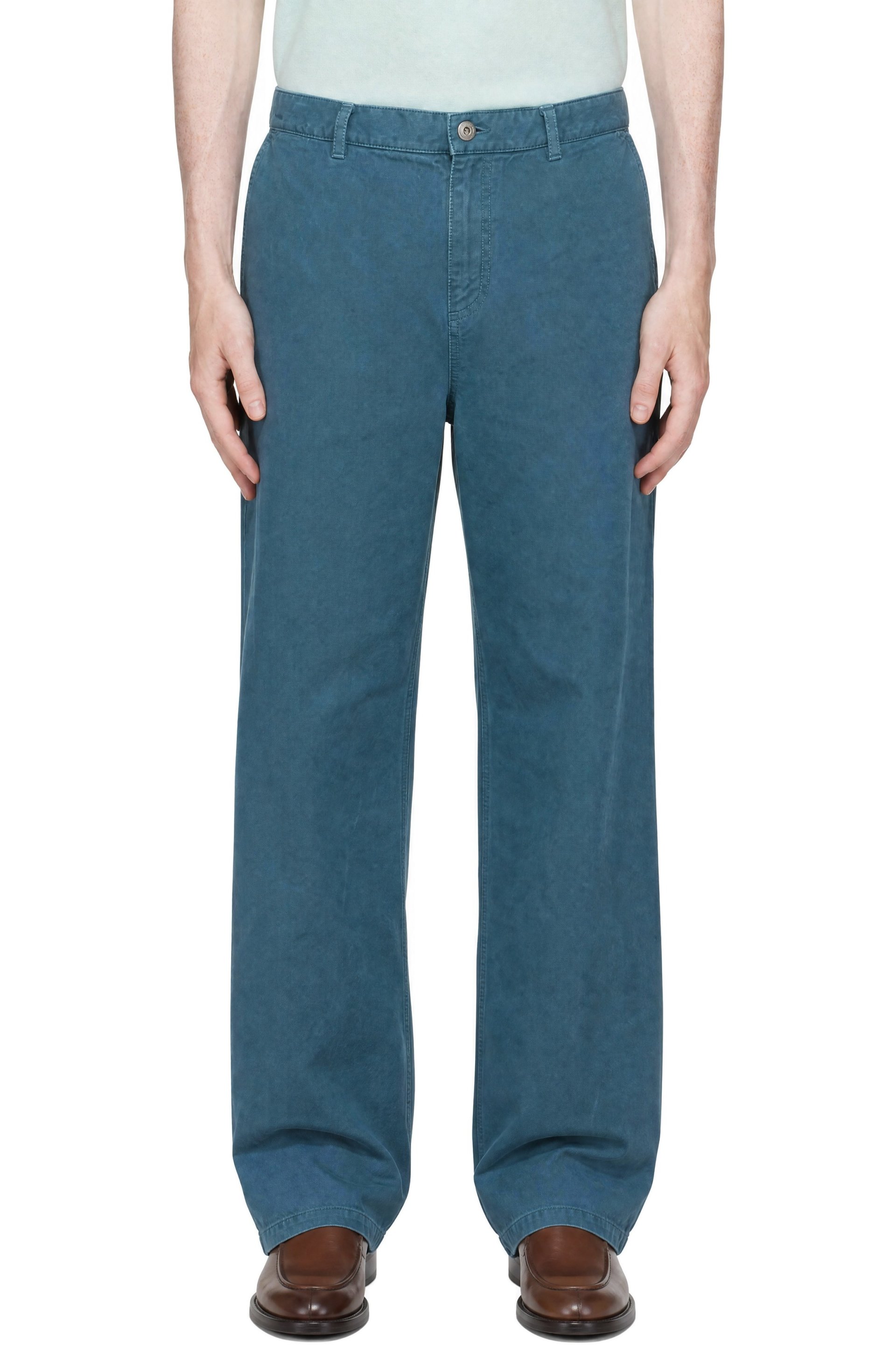 Ferragamo - Pantalon de travail bleu