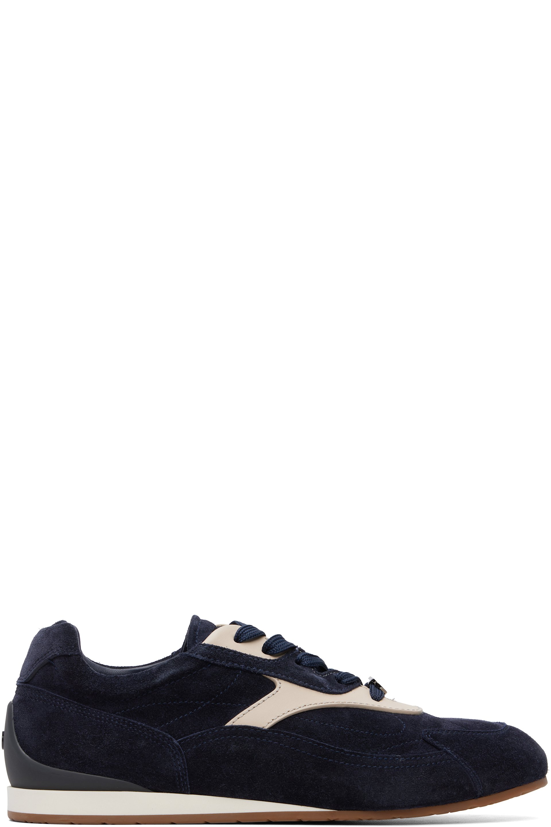 Ferragamo - Navy & White Sebastien Sneakers