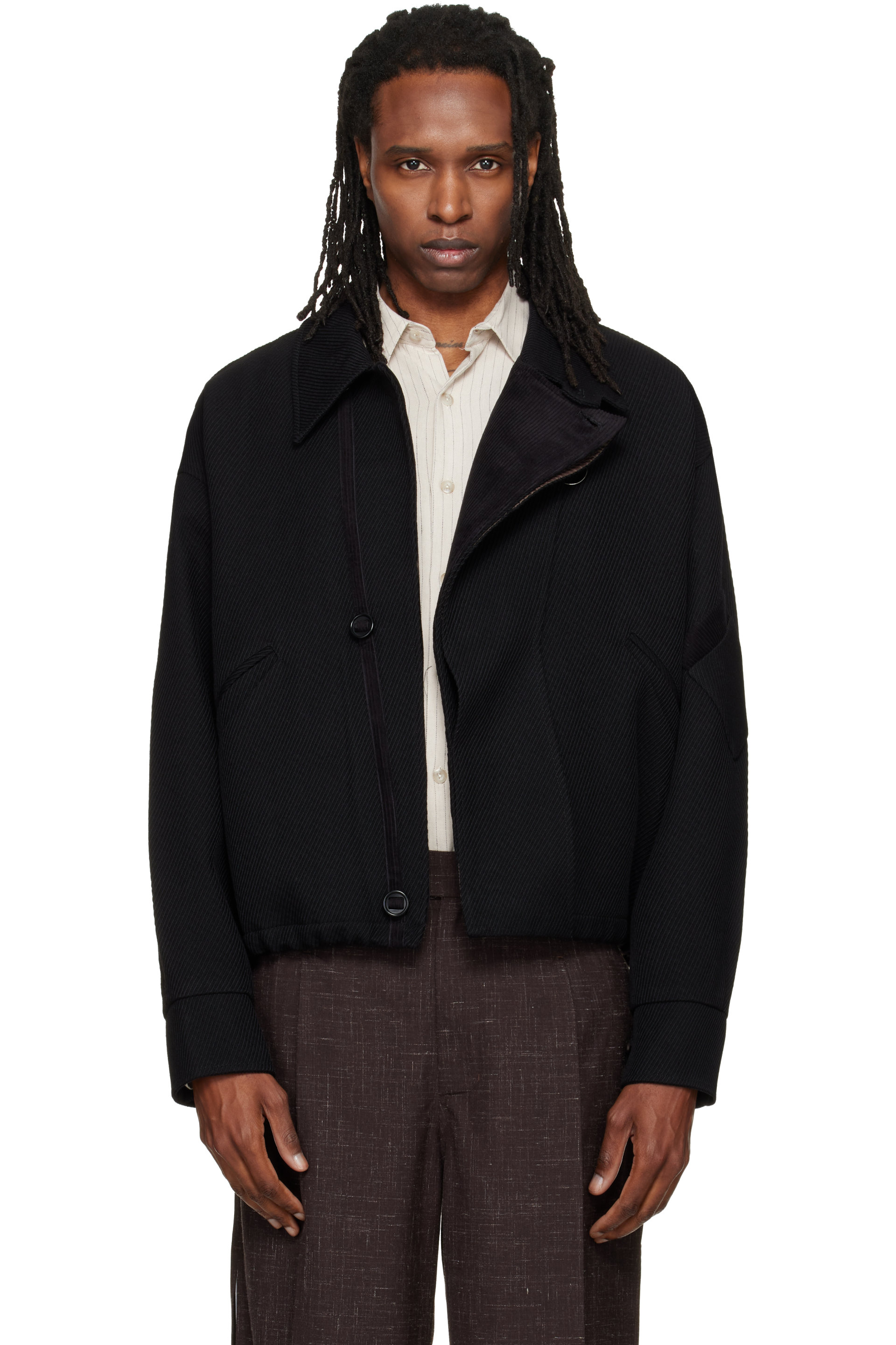 NULLUS - Blouson étagé MK3 noir à patte