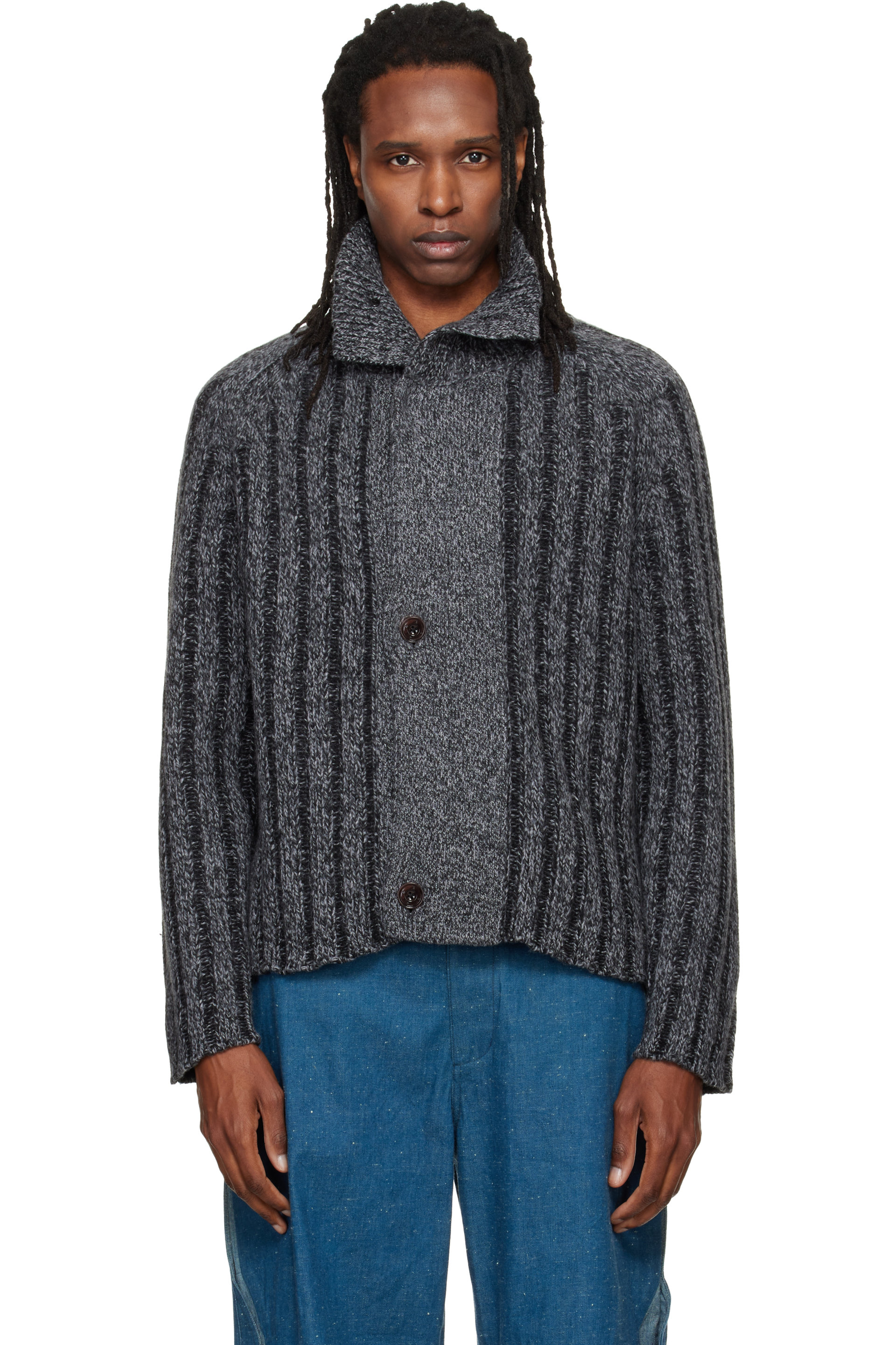NULLUS - Cardigan Tracey Towers gris