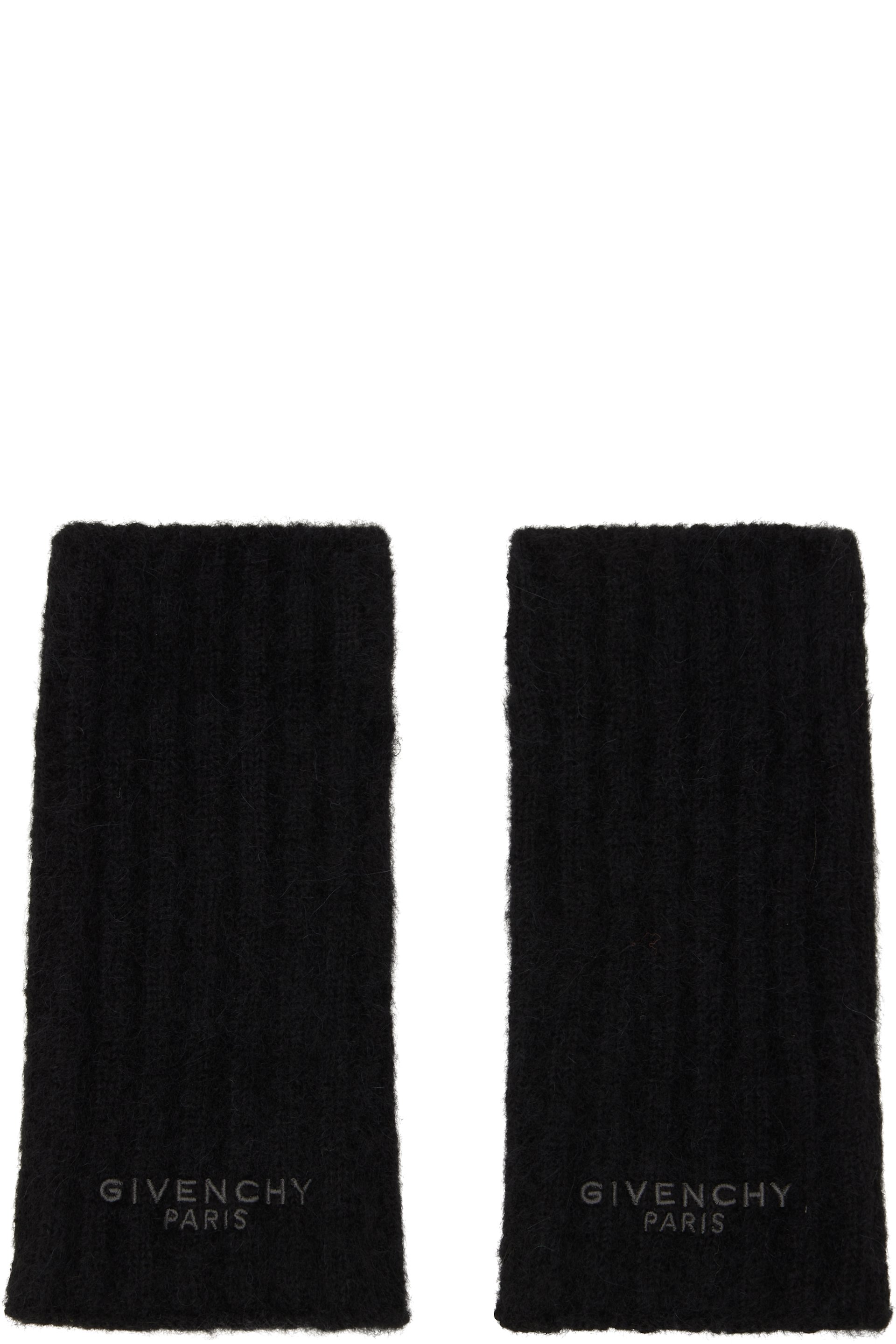 Givenchy - Black Alpaca Mittens
