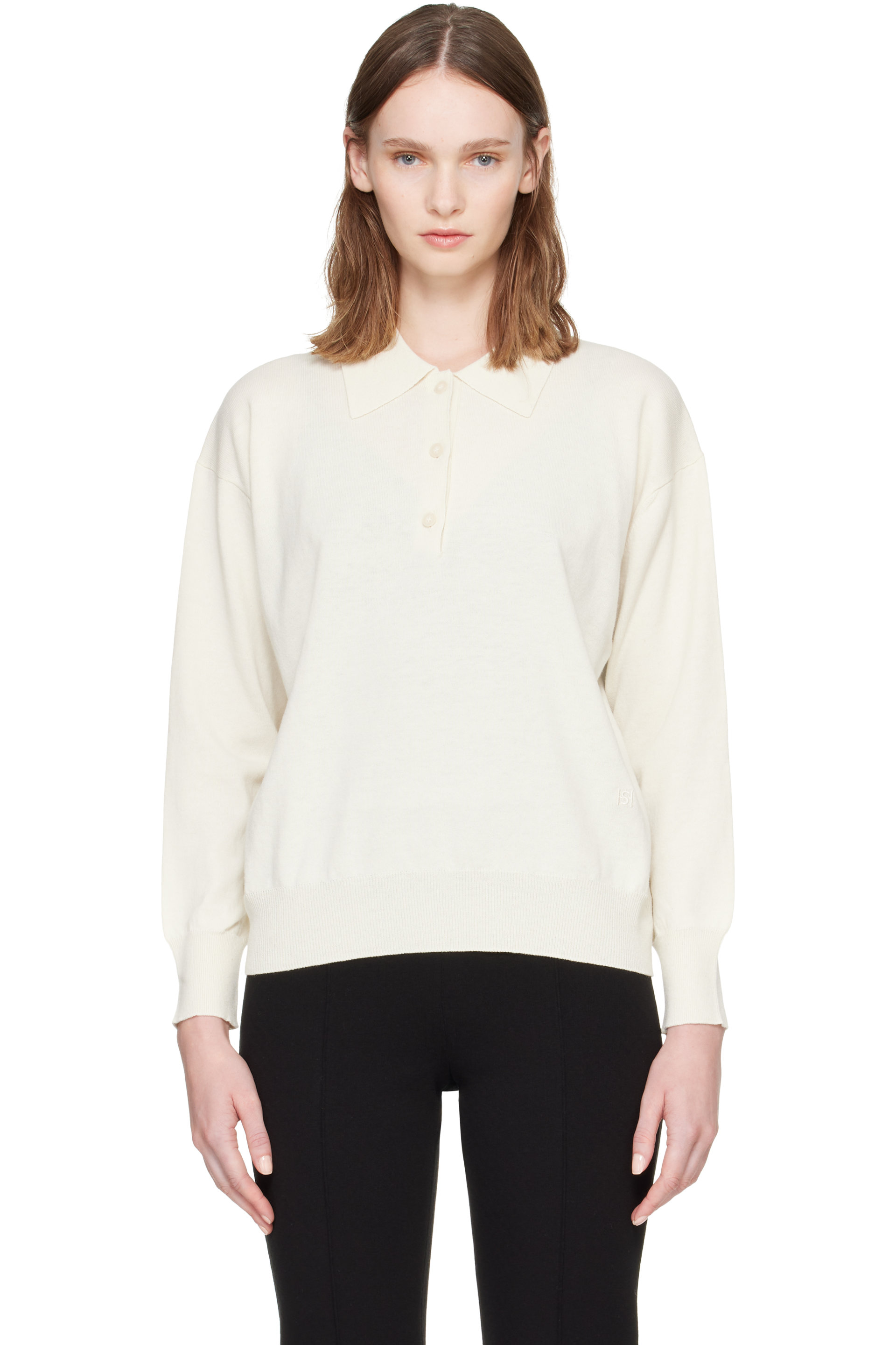 High Sport - Off-White Elyse Oversized Polo