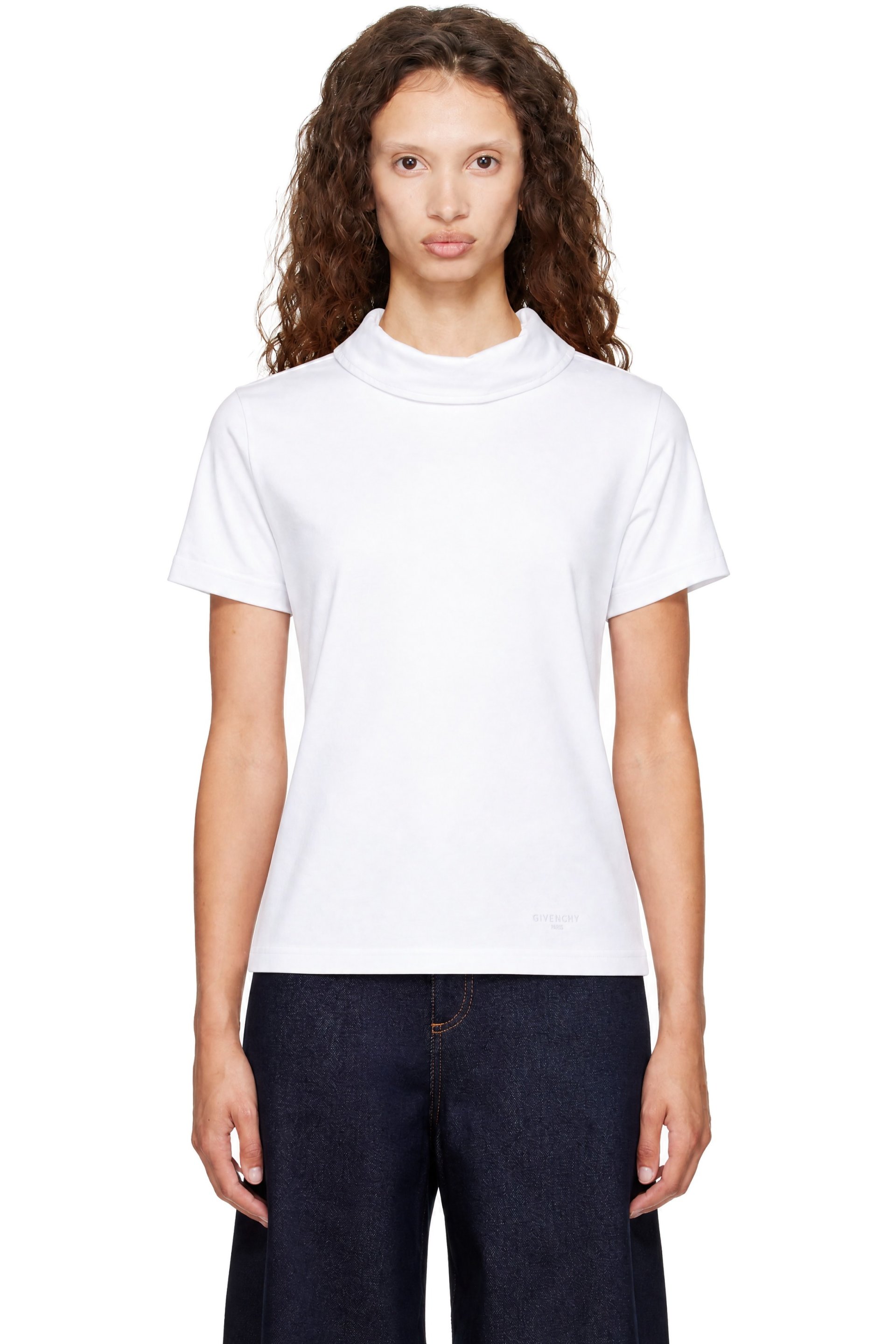 Givenchy - ホワイト ポプリンカラー Tシャツ