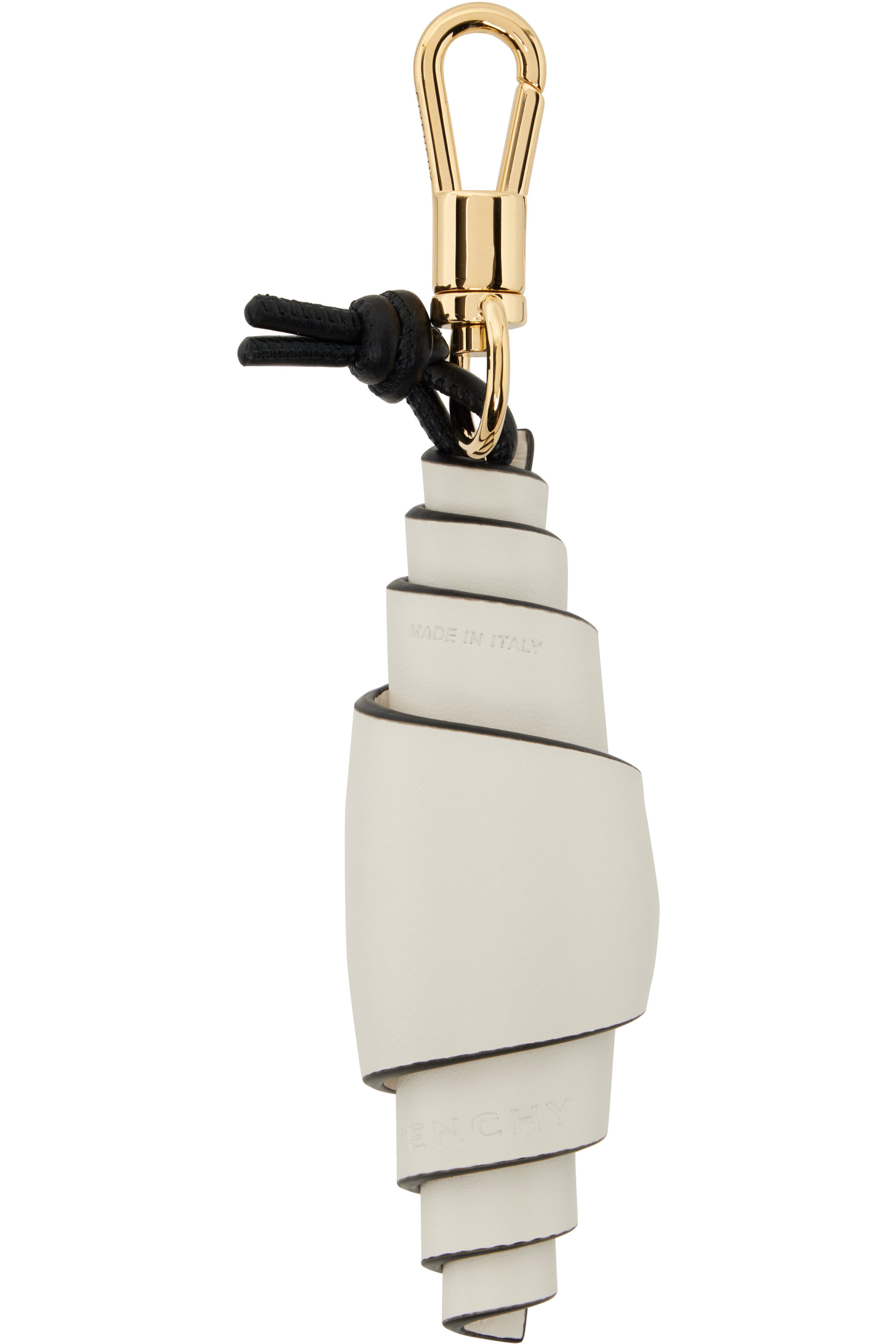 Givenchy - White Lucky Charms Croissant Bag Charm