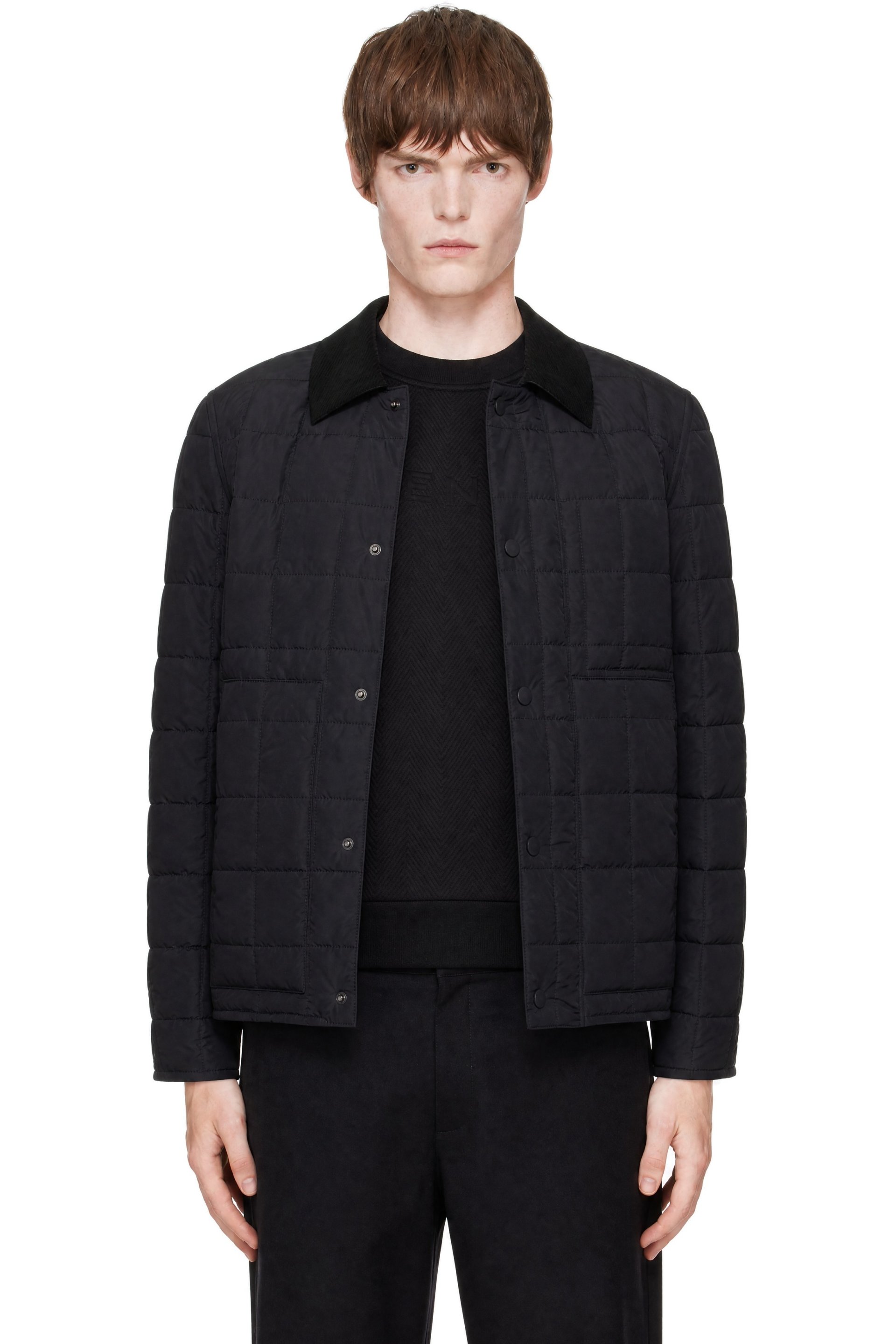 Givenchy - Black Couture Seam Quilted 'Givenchy Paris' Jacket