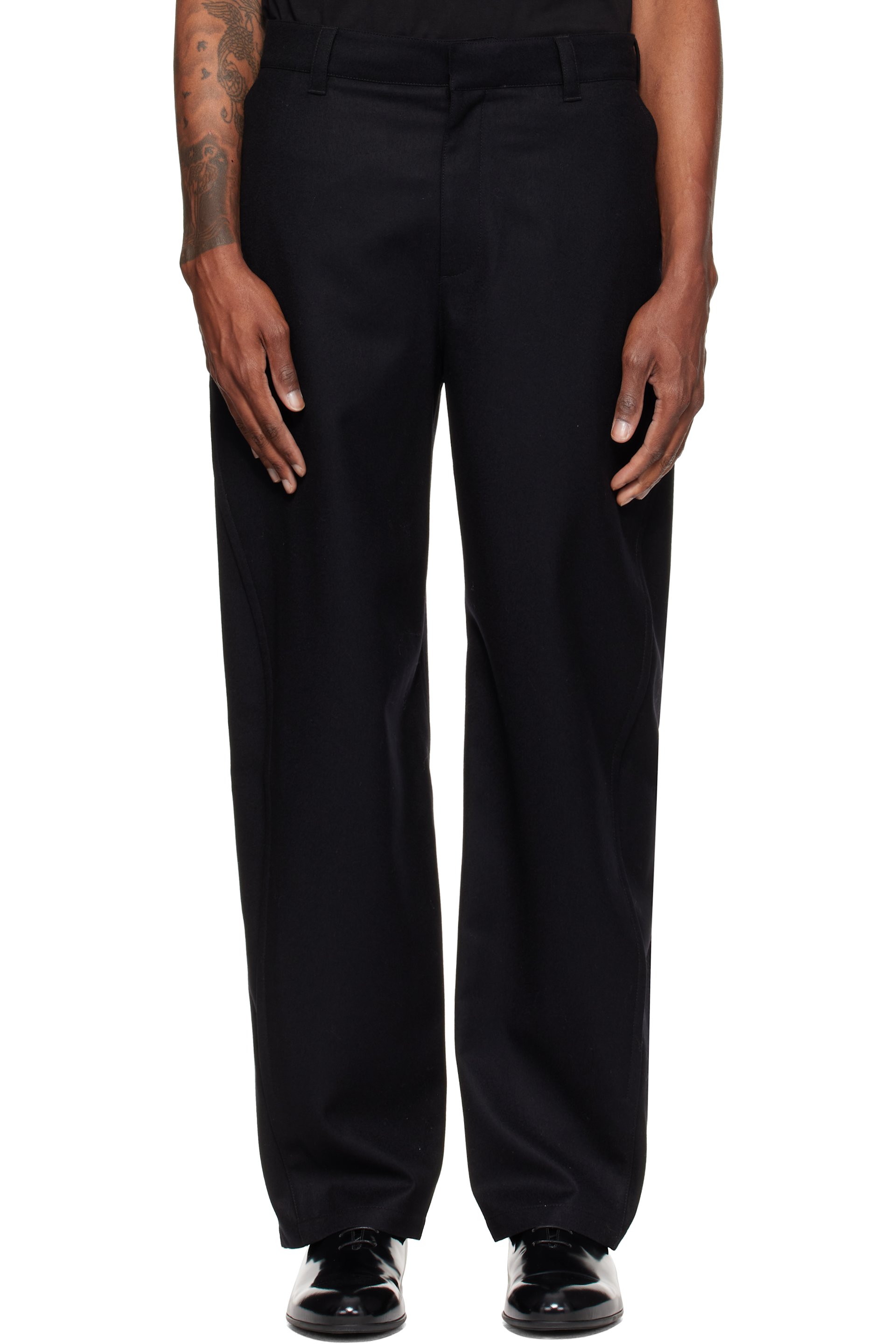 Givenchy - Black Couture Seam Trousers