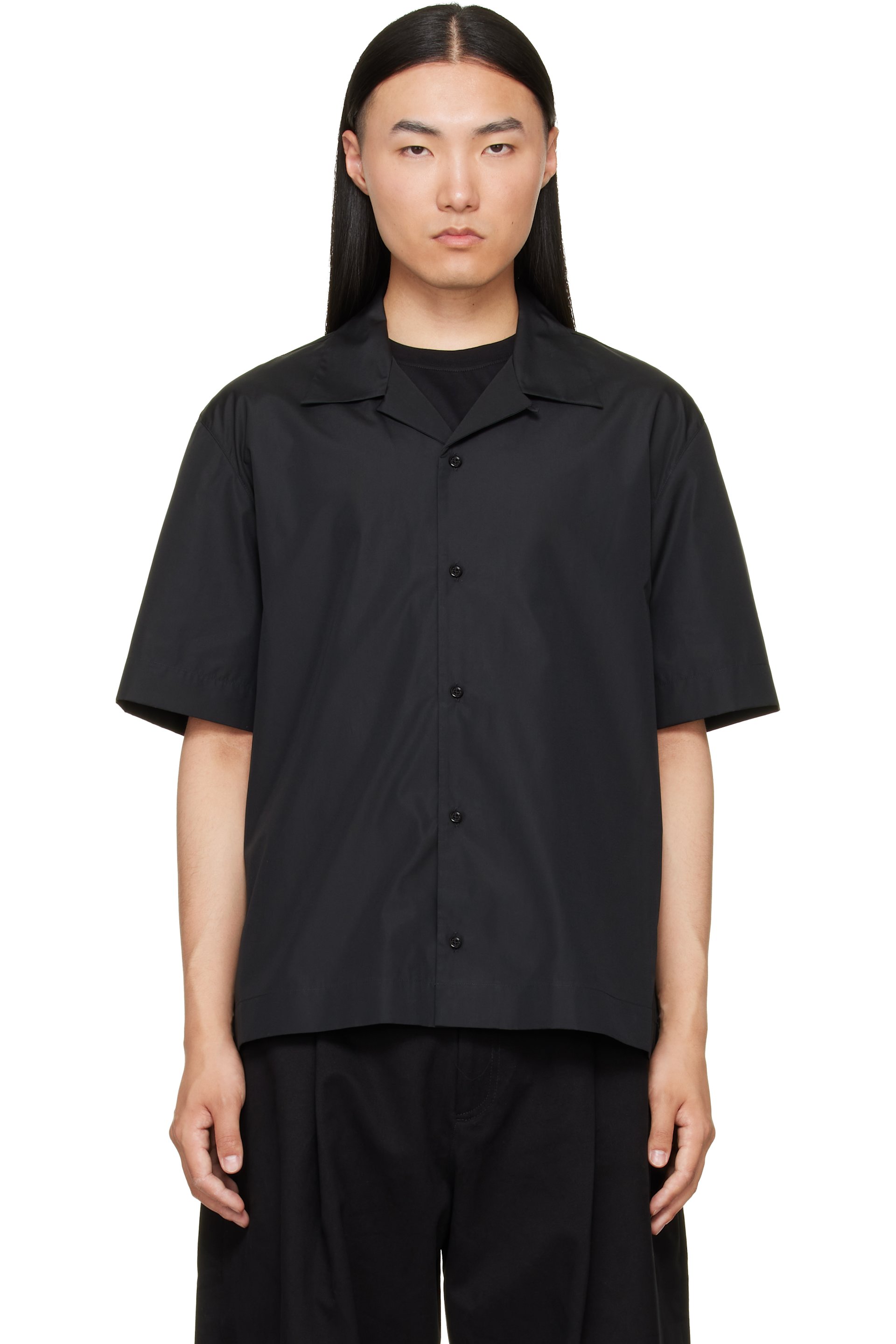Givenchy - Black Photographic Negative Print Poplin Shirt