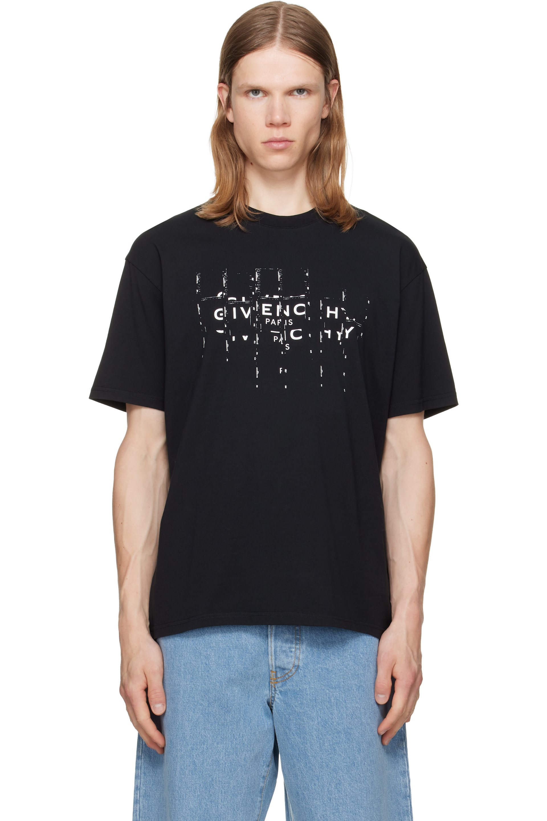 Givenchy - Black Photographic Negative Cotton T-shirt