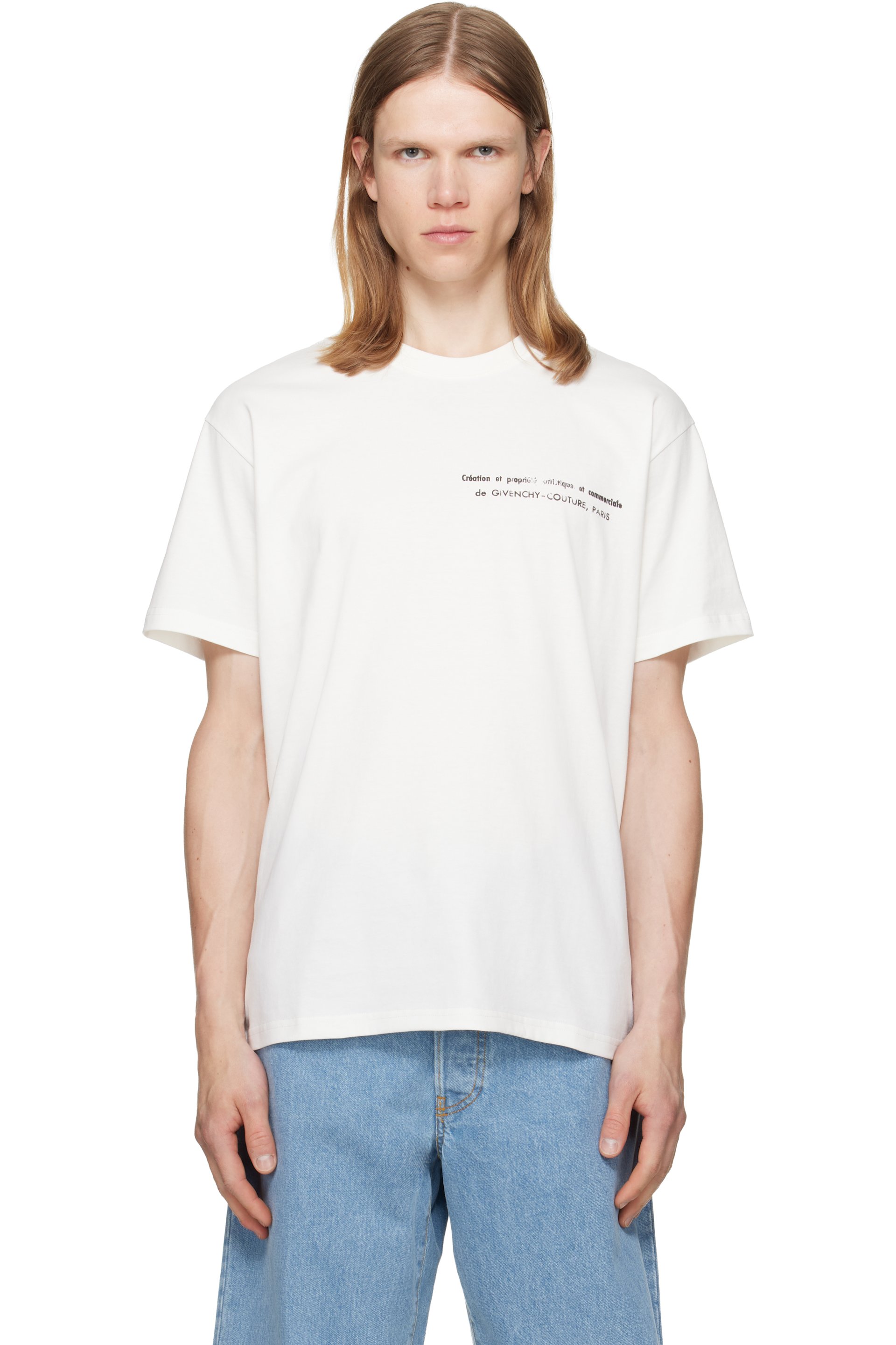Givenchy - White Archives Print Cotton T-shirt
