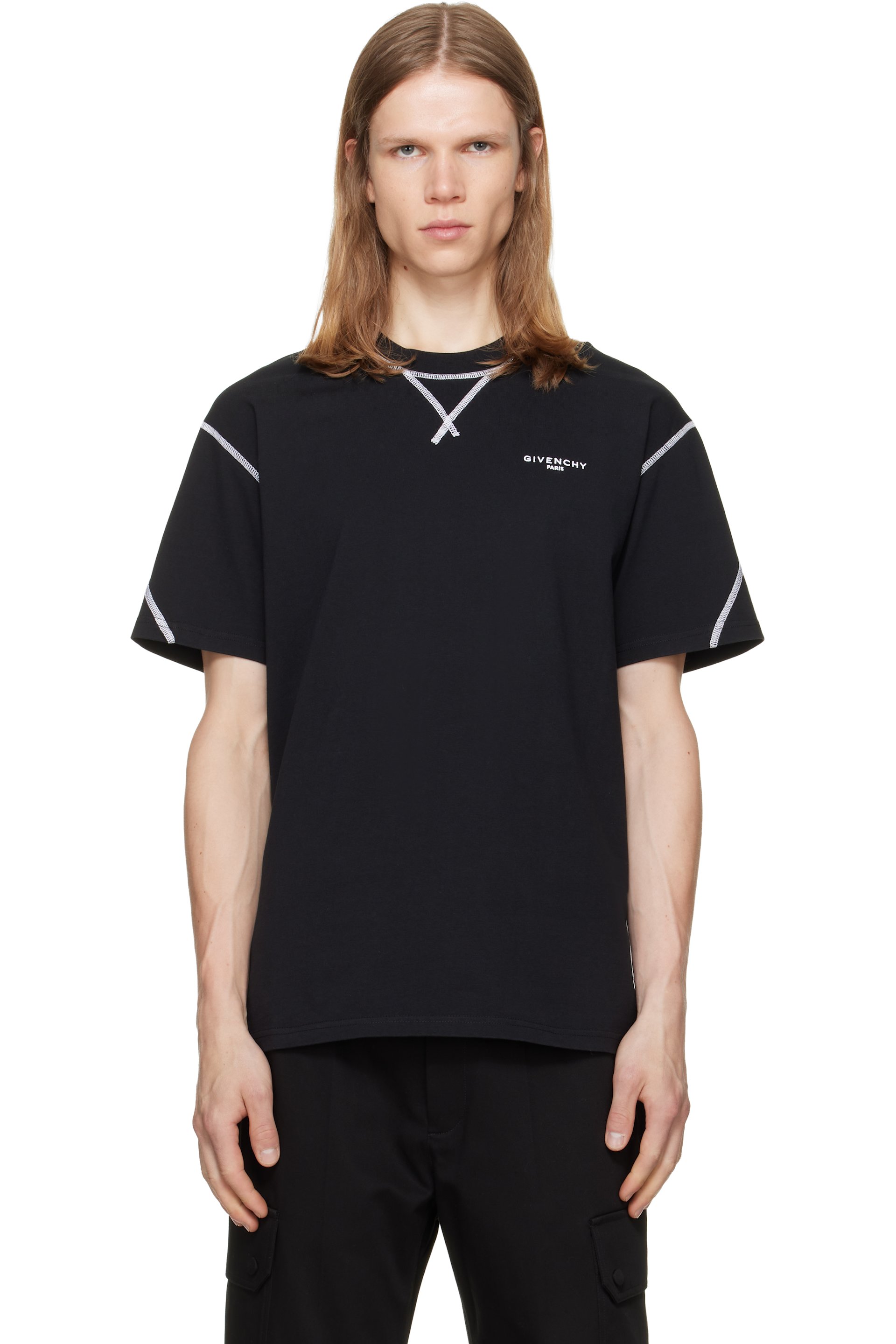 Givenchy - Black Couture Seam T-shirt