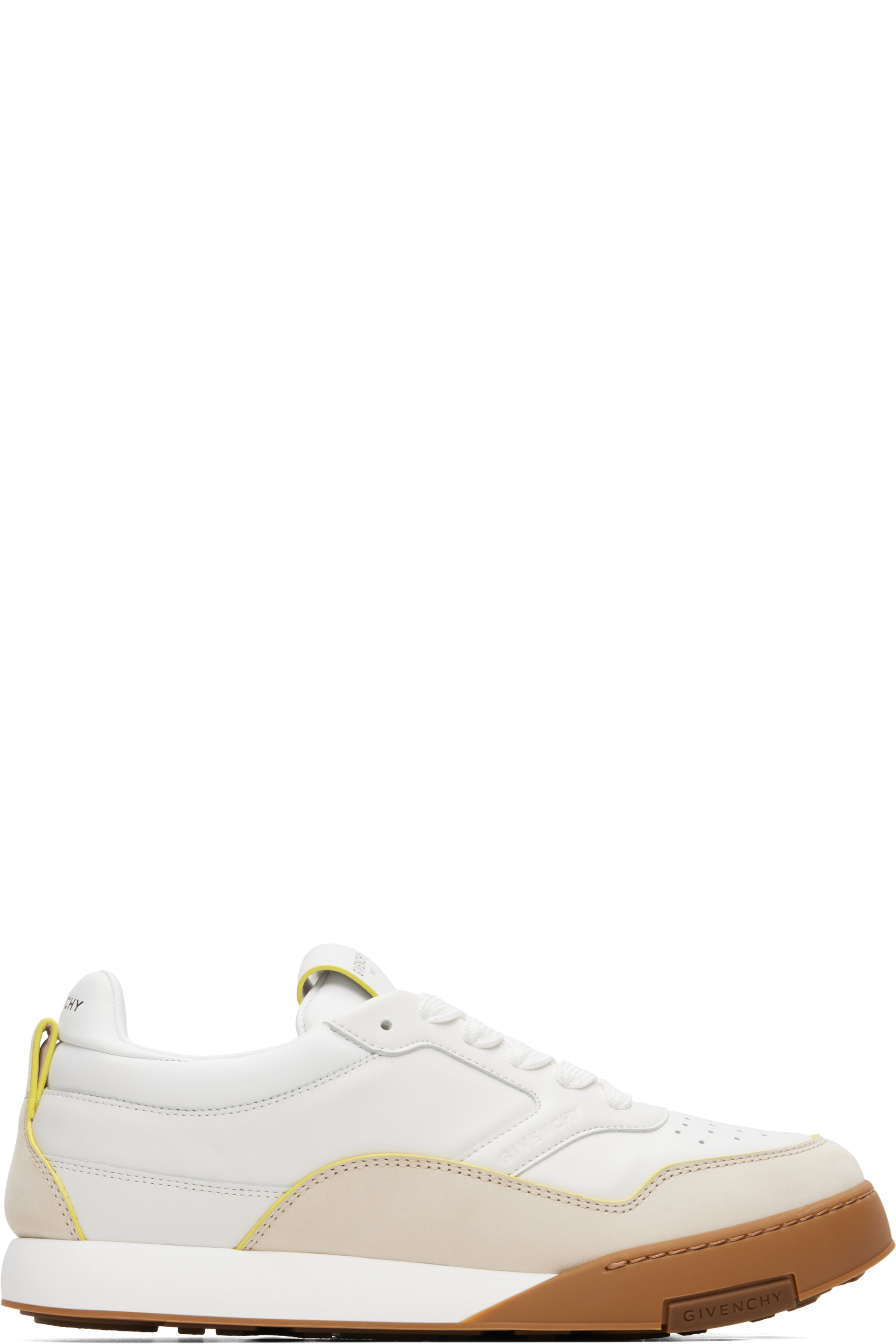 Givenchy - White 'Givenchy Yard' Leather Sneakers