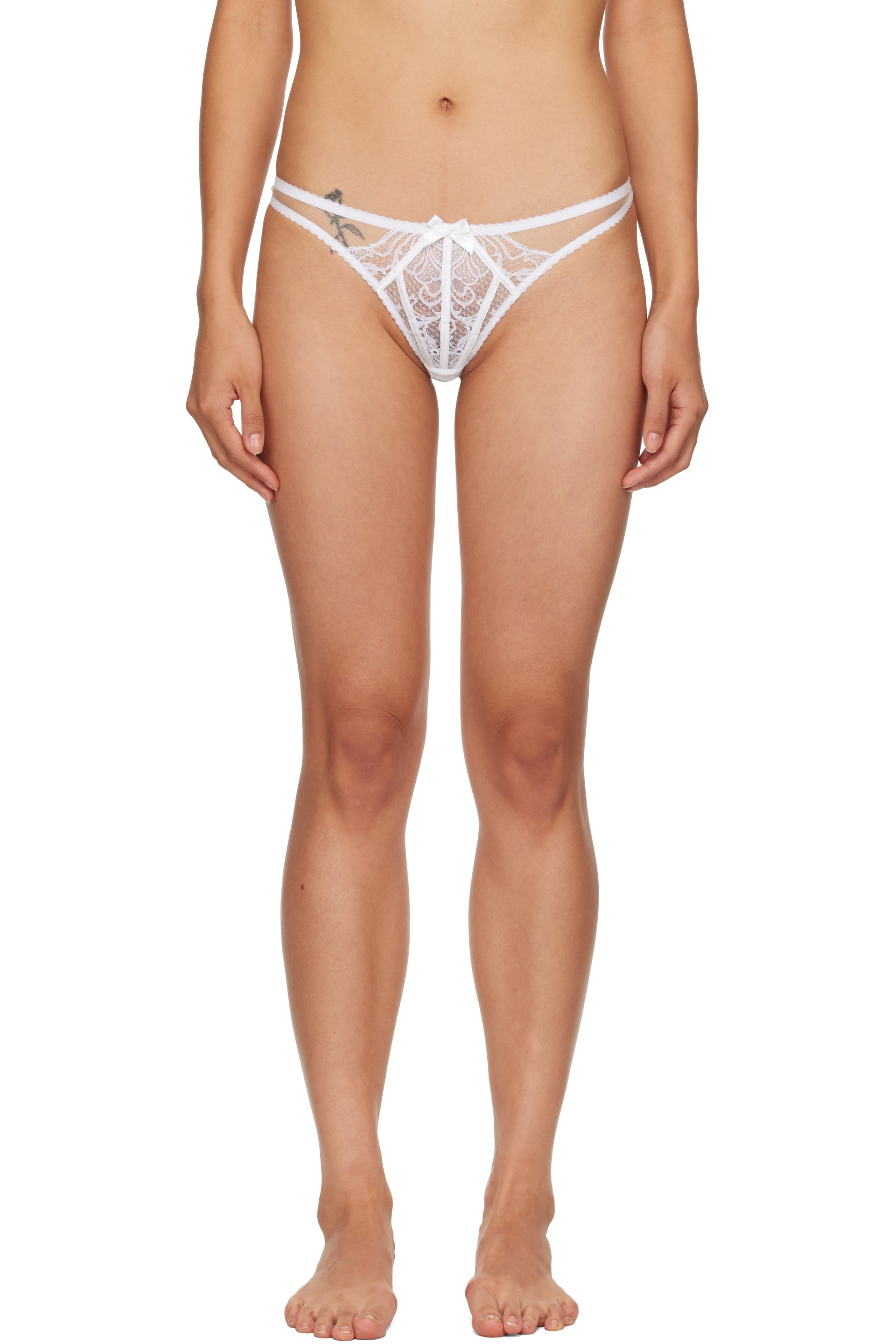 Agent Provocateur - White Rozlyn Thong