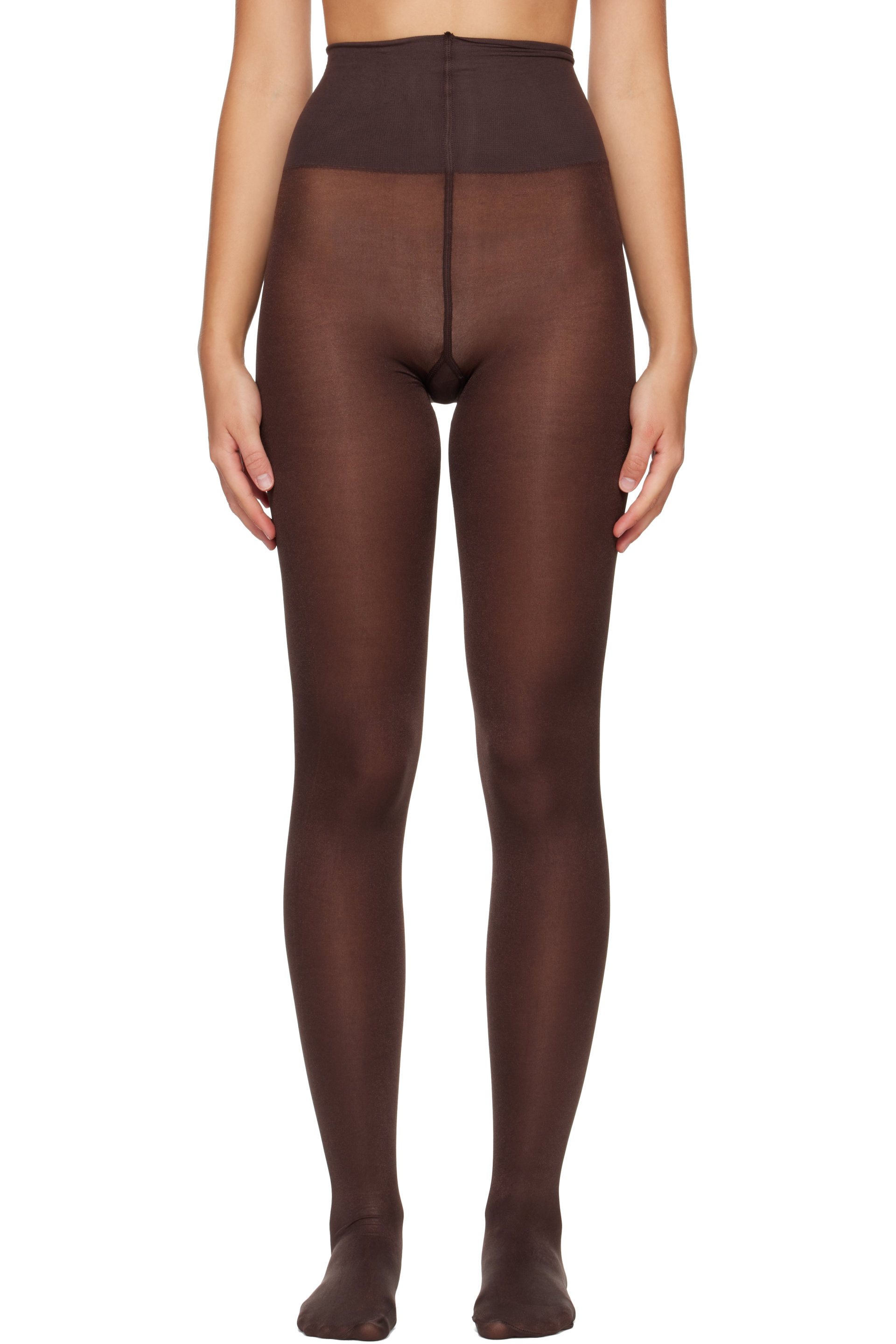 Swedish Stockings - Brown Sanna Glossy Tights