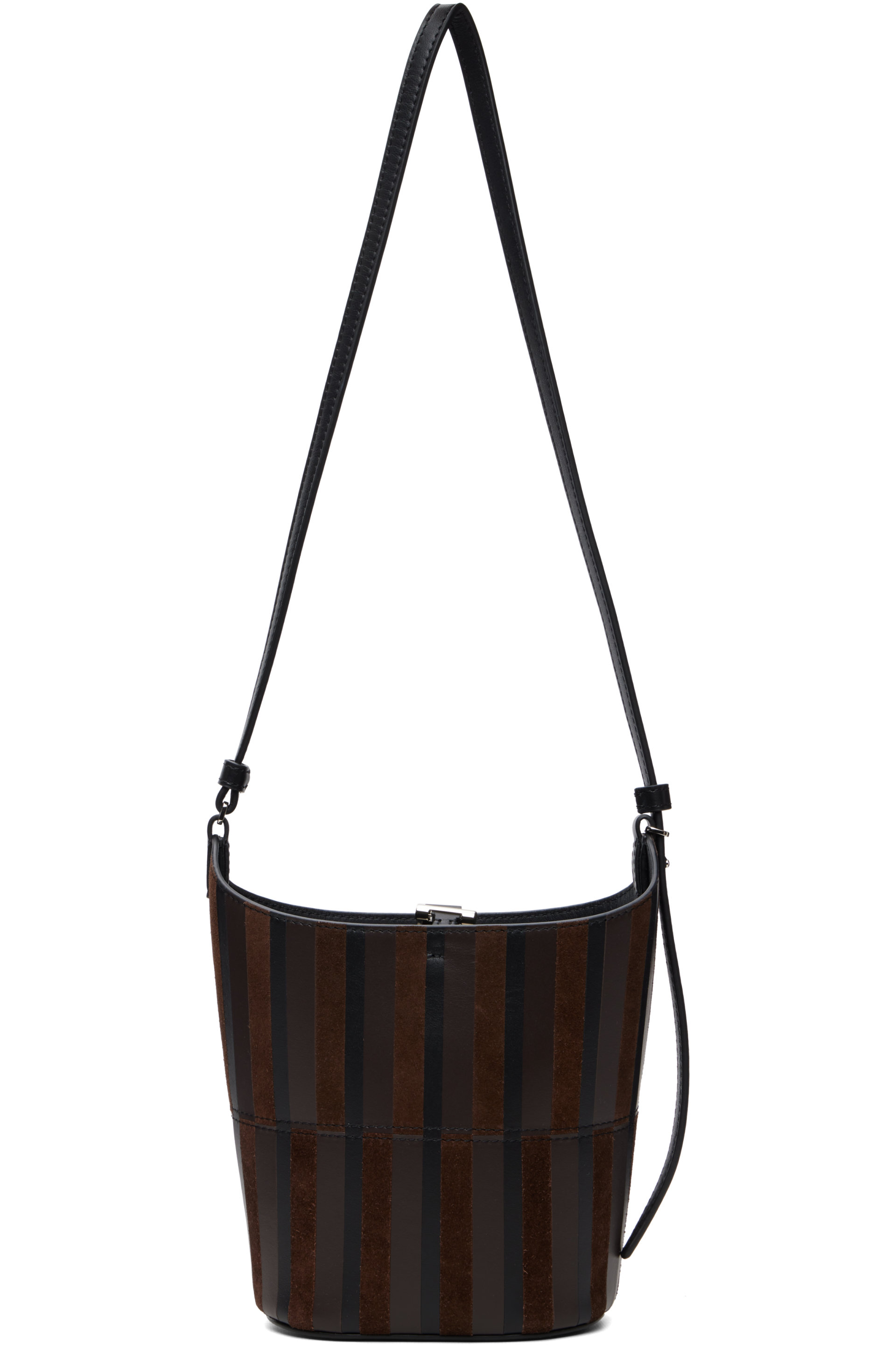 Proenza Schouler - Black & Brown Mini Intarsia Bucket Tote