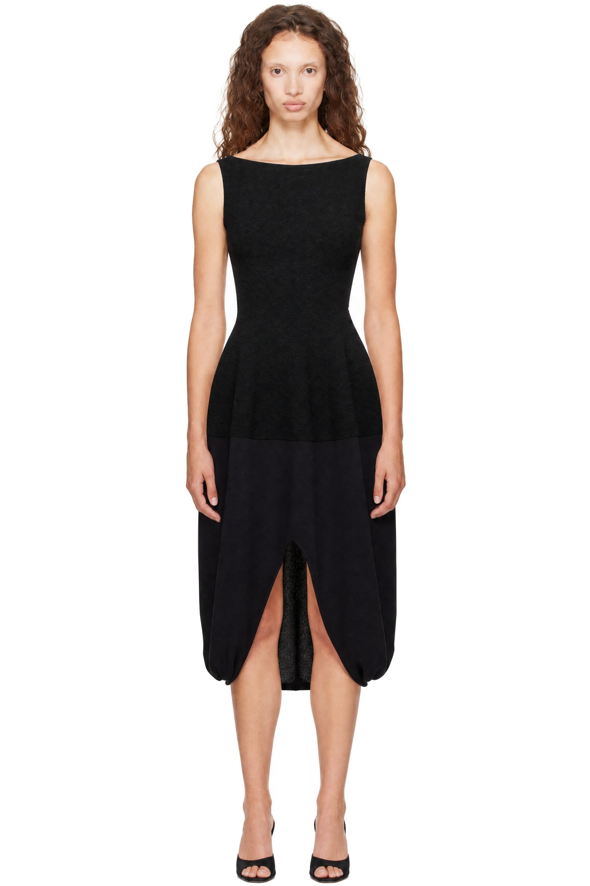 Proenza Schouler - Black Sukki Draped Viscose Maxi Dress